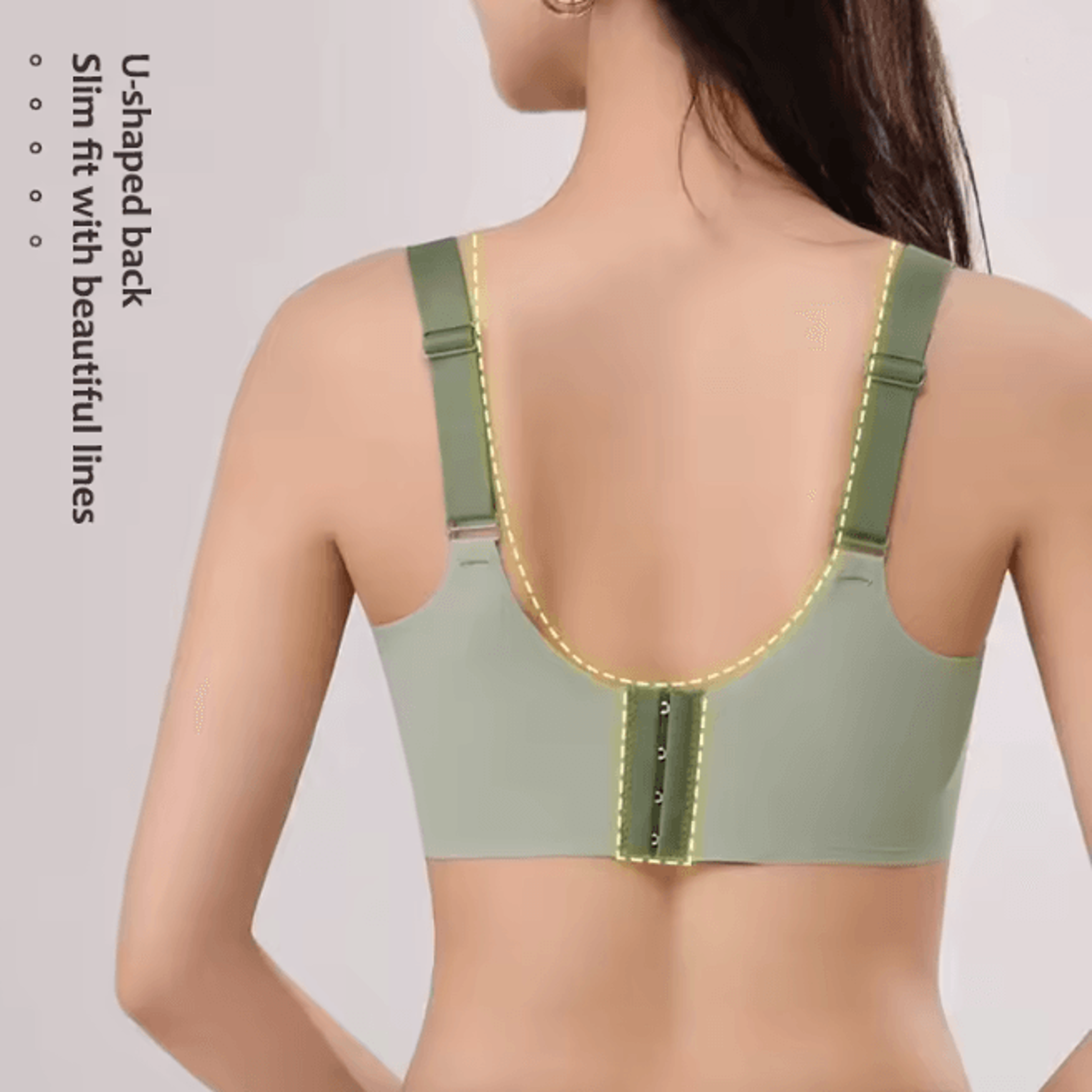 Plus Size Seamless Push Up Wireless Bra Full Cup Comfort Support 1
