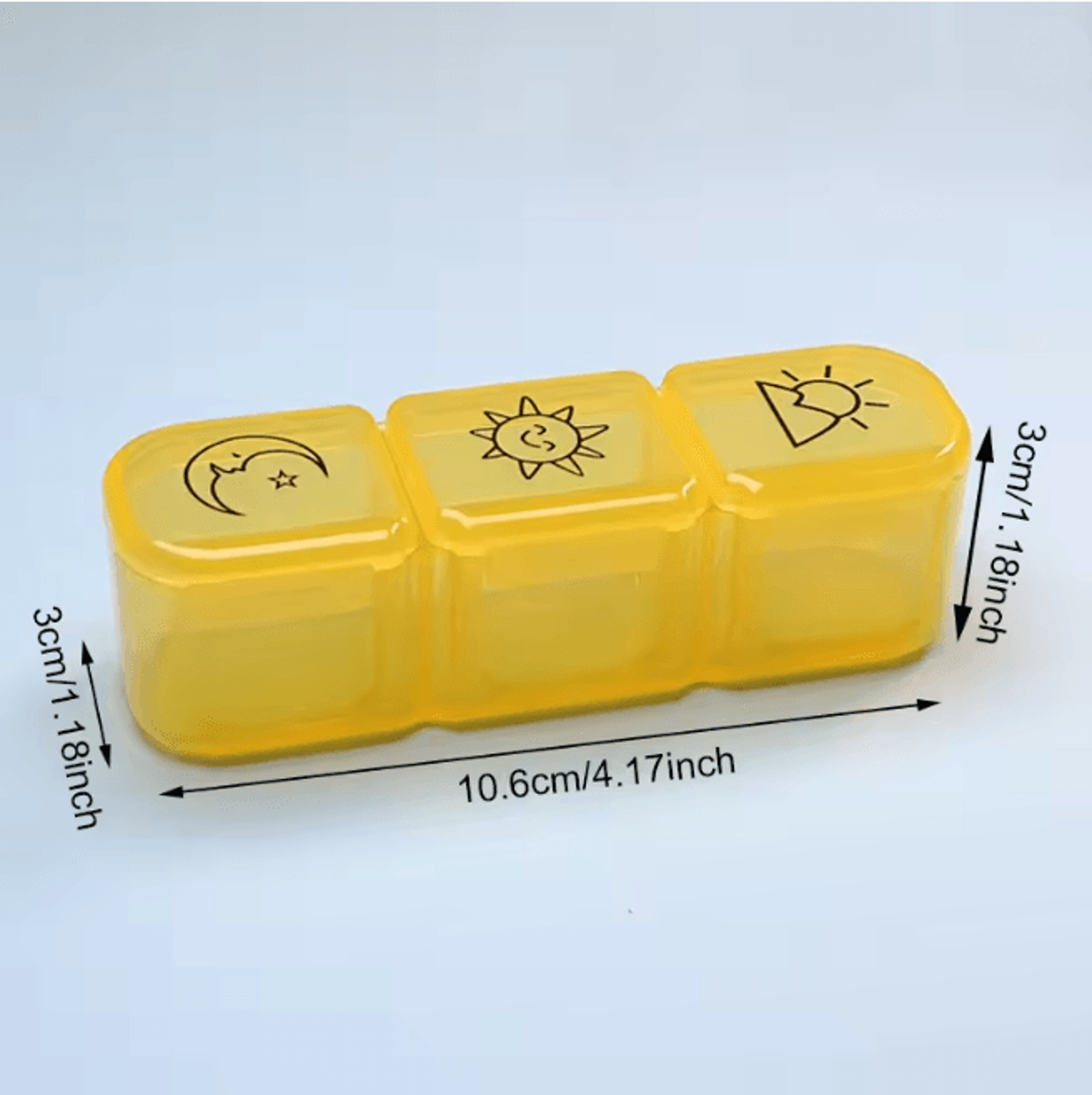Weekly Pill Organizer 21 Compartment Portable Medicine Box 8