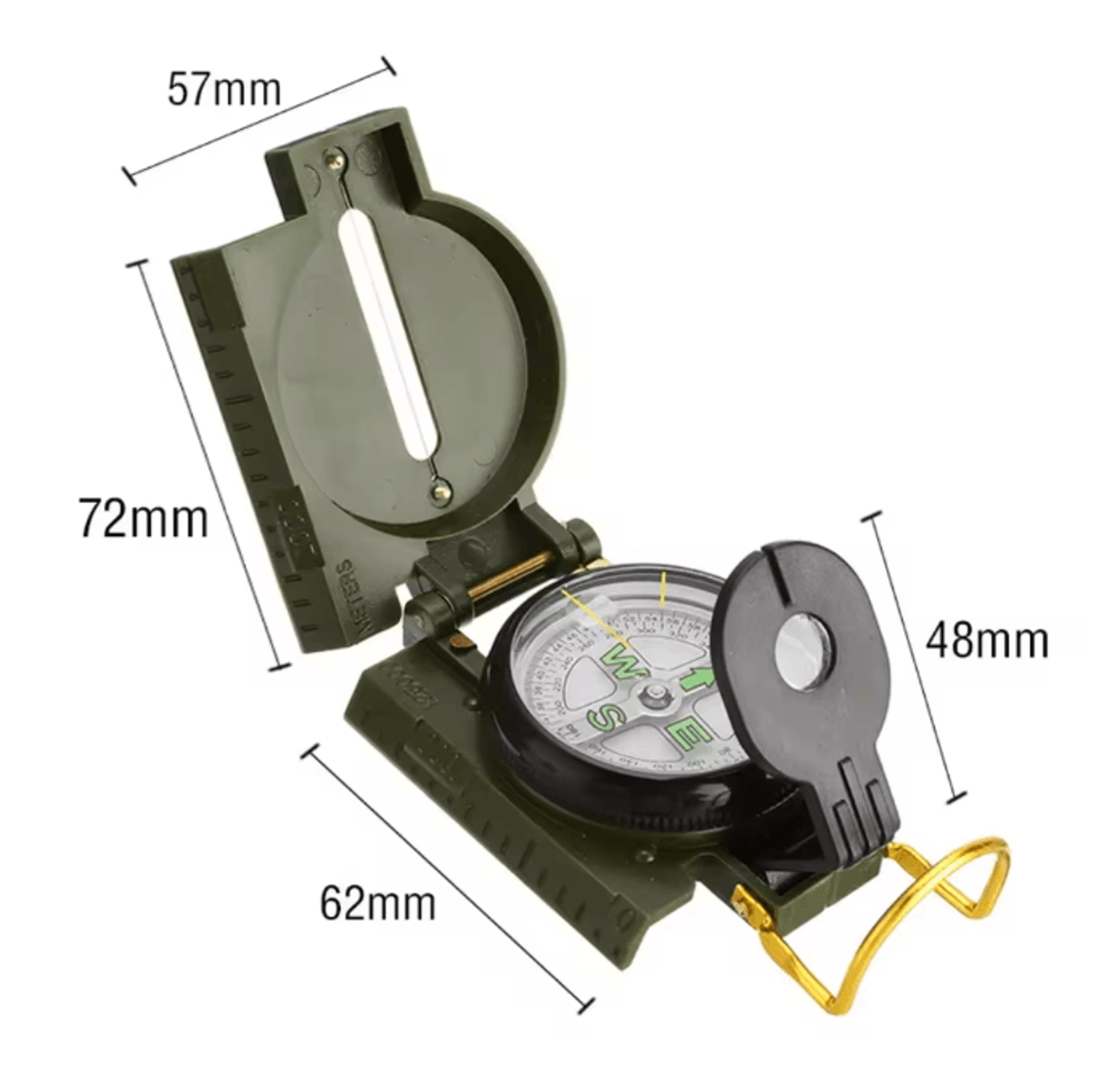 Waterproof Military Compass High Precision Metal Navigation Tool 4