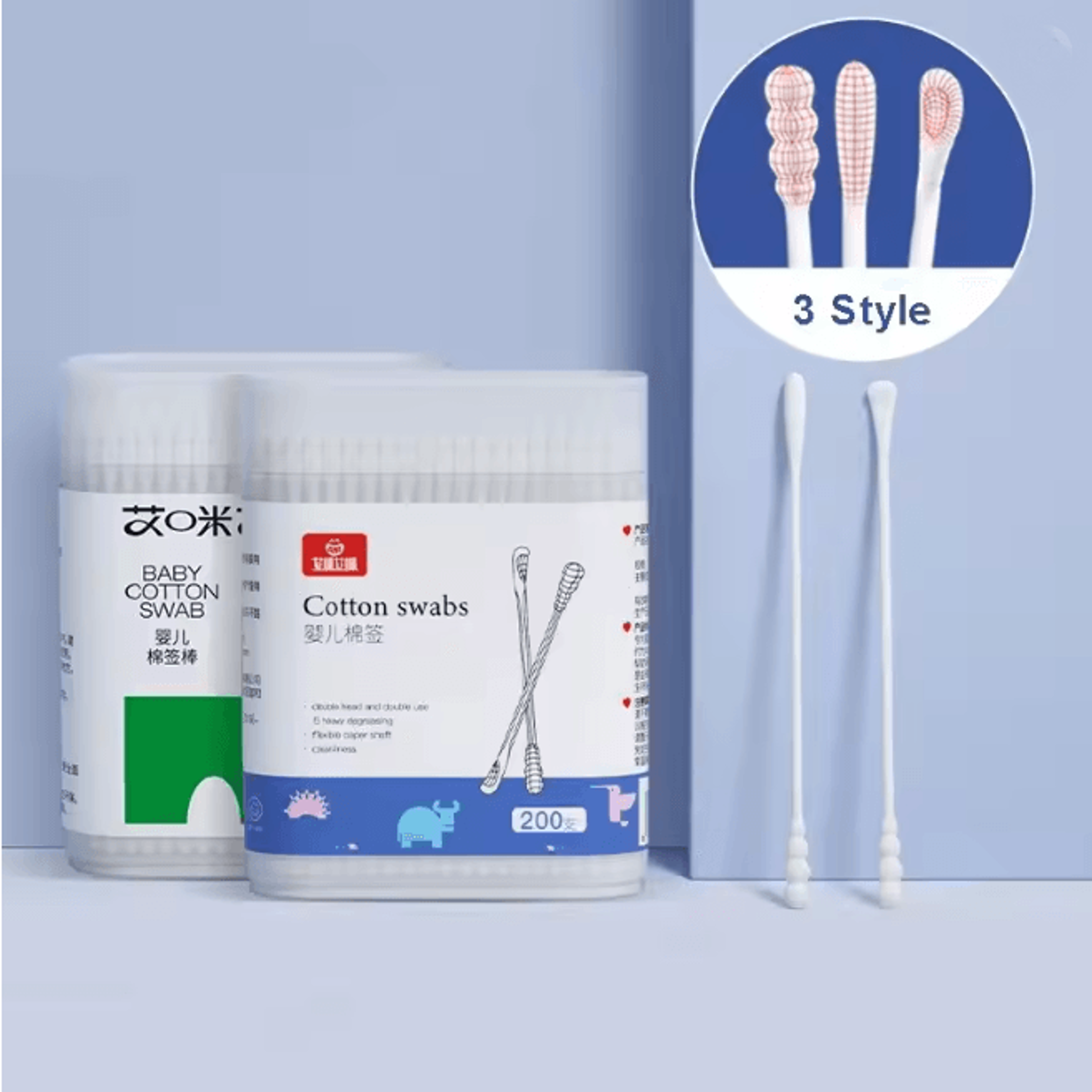 double head cotton swabs for makeup and daily care