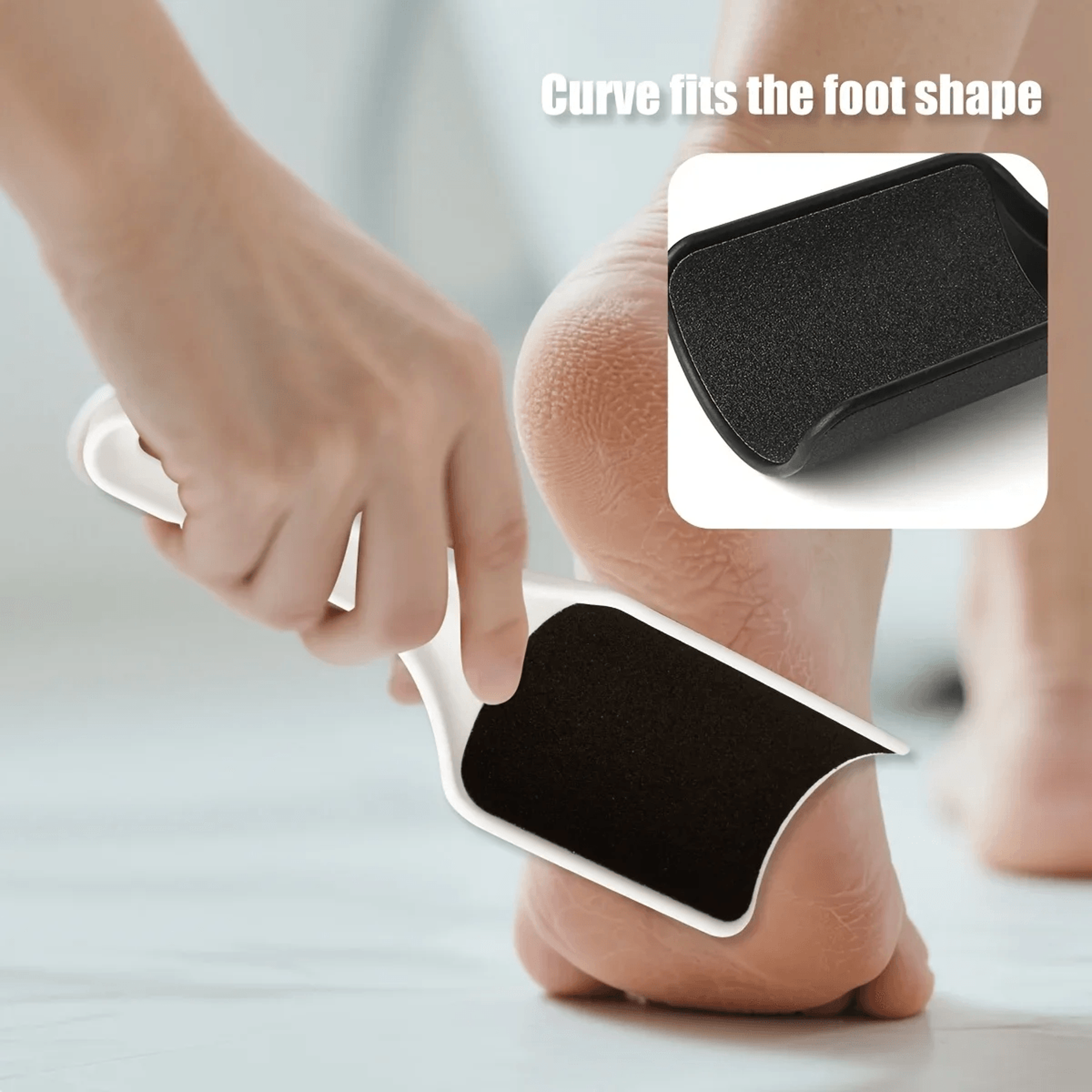 Double Sided Curved Foot Scrub Board Professional Dead Skin Remover 2