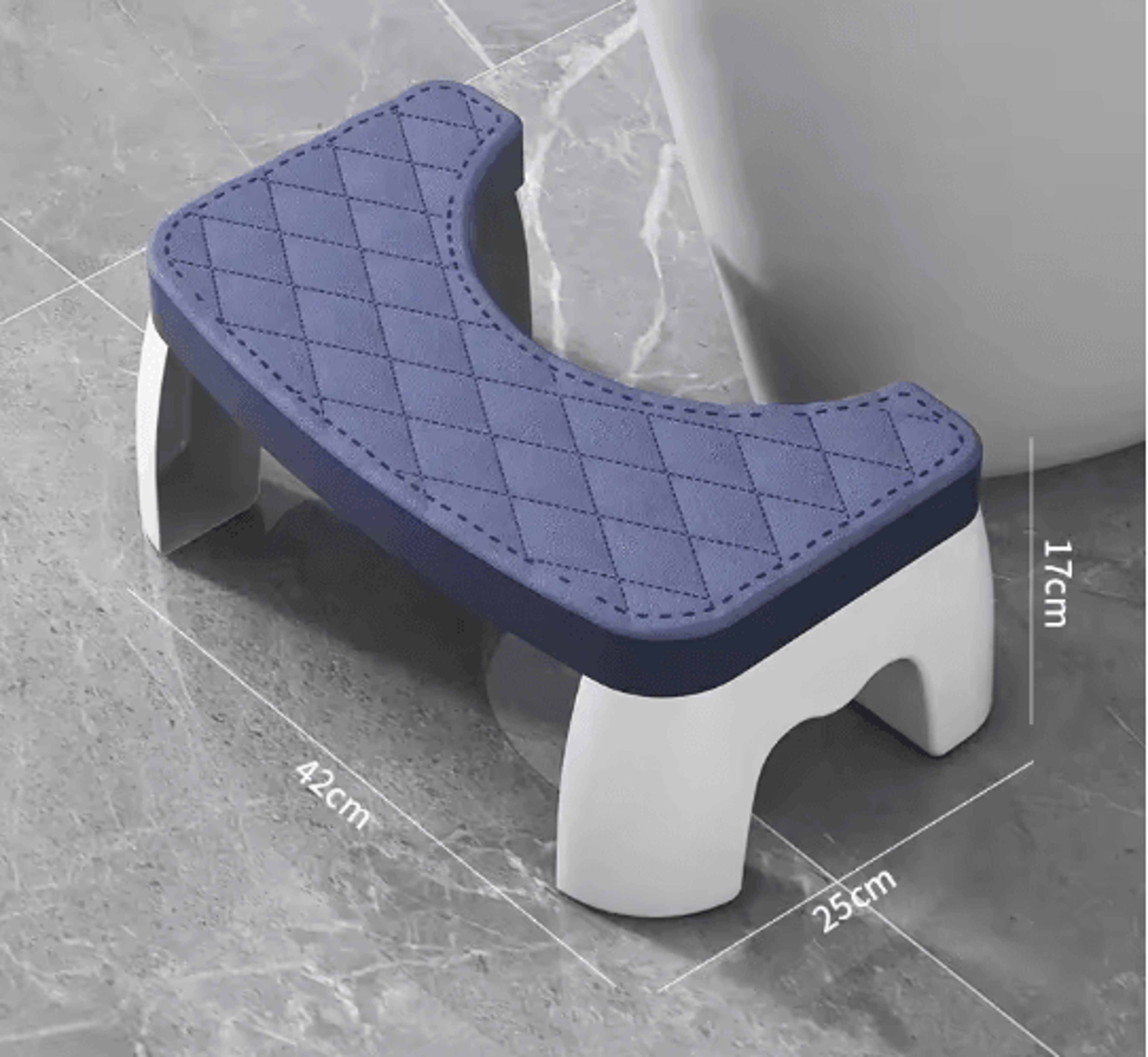 Waterproof Toilet Foot Stool Ergonomic Squat Stool For Bathroom Comfort 3