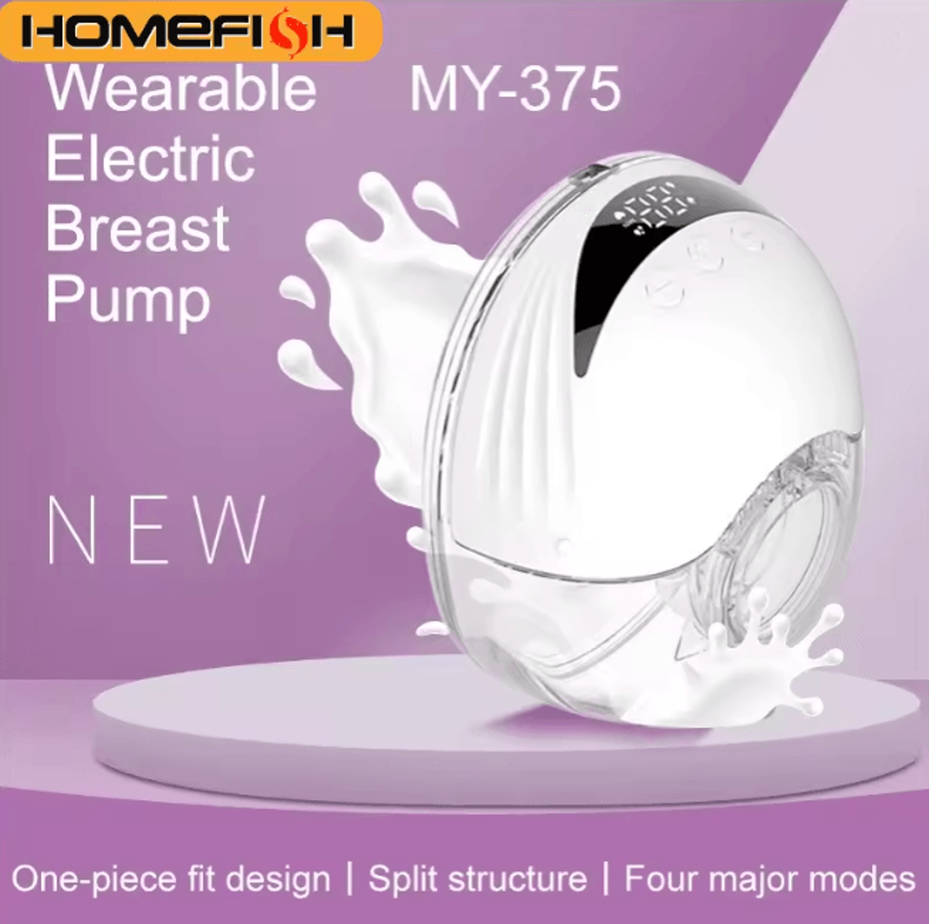 MilkEase Wearable Electric Breast Pump Hands Free Portable Comfort Fit 0