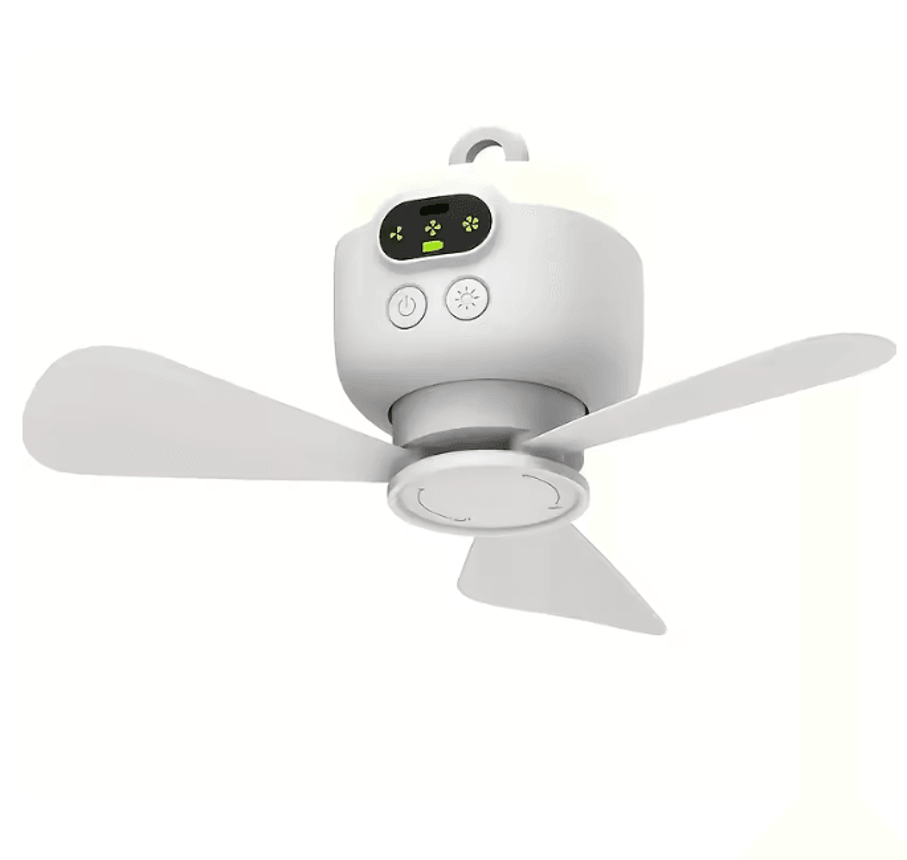 CampBreeze Portable Ceiling Fan Rechargeable Outdoor Camping Fan With LED 5