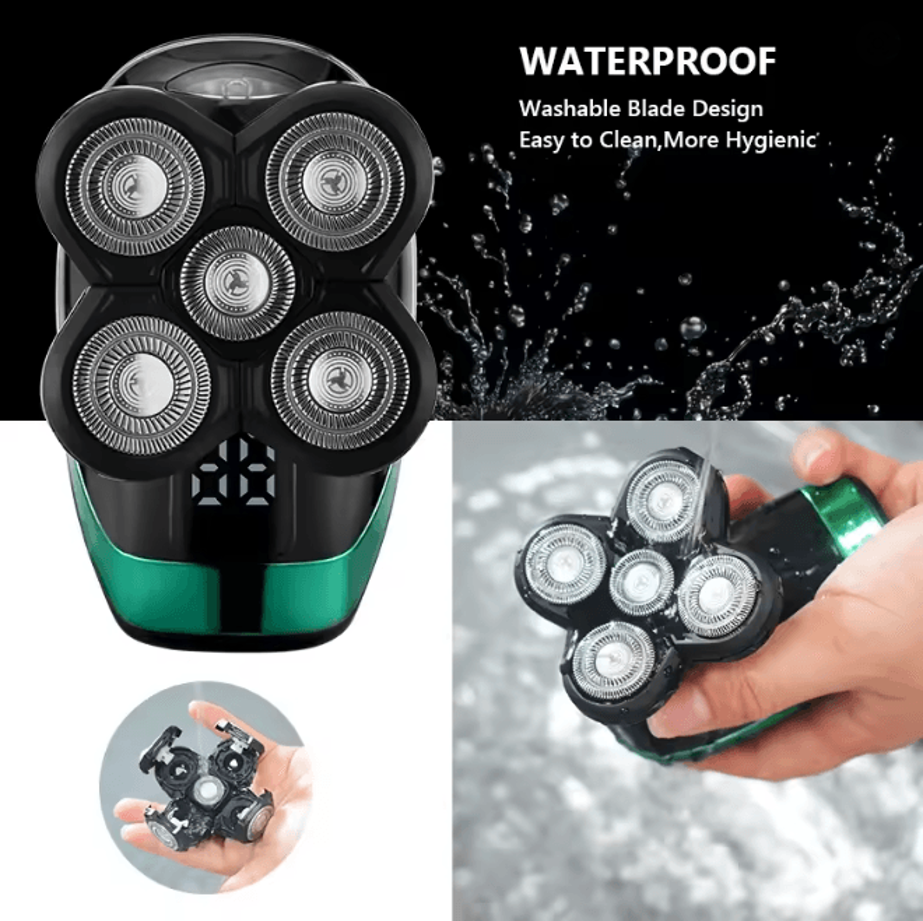 multigroom pro 5 in 1 bald head electric shaver mens grooming kit