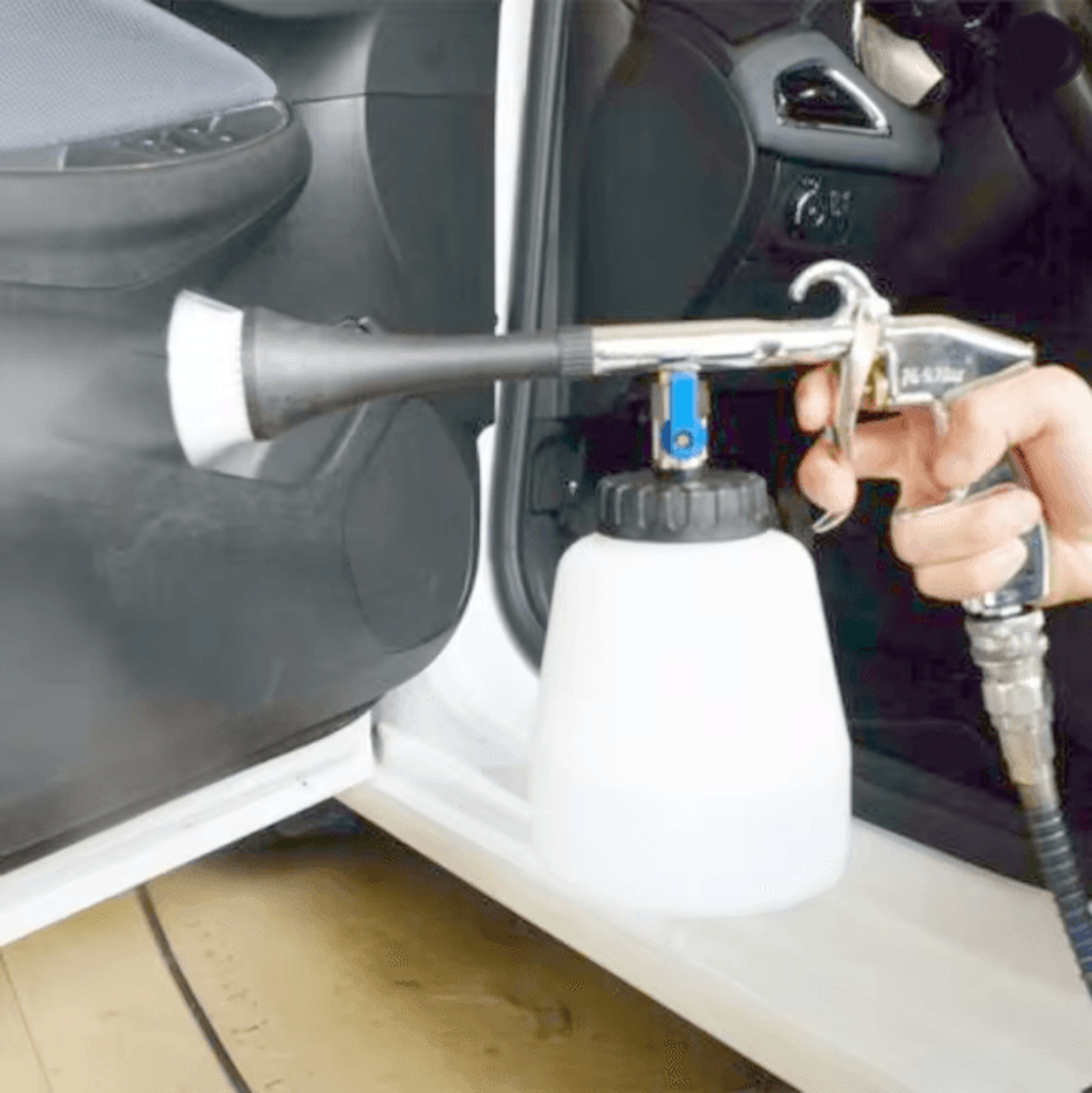 turboblast car interior cleaning gun high power air blower with brush