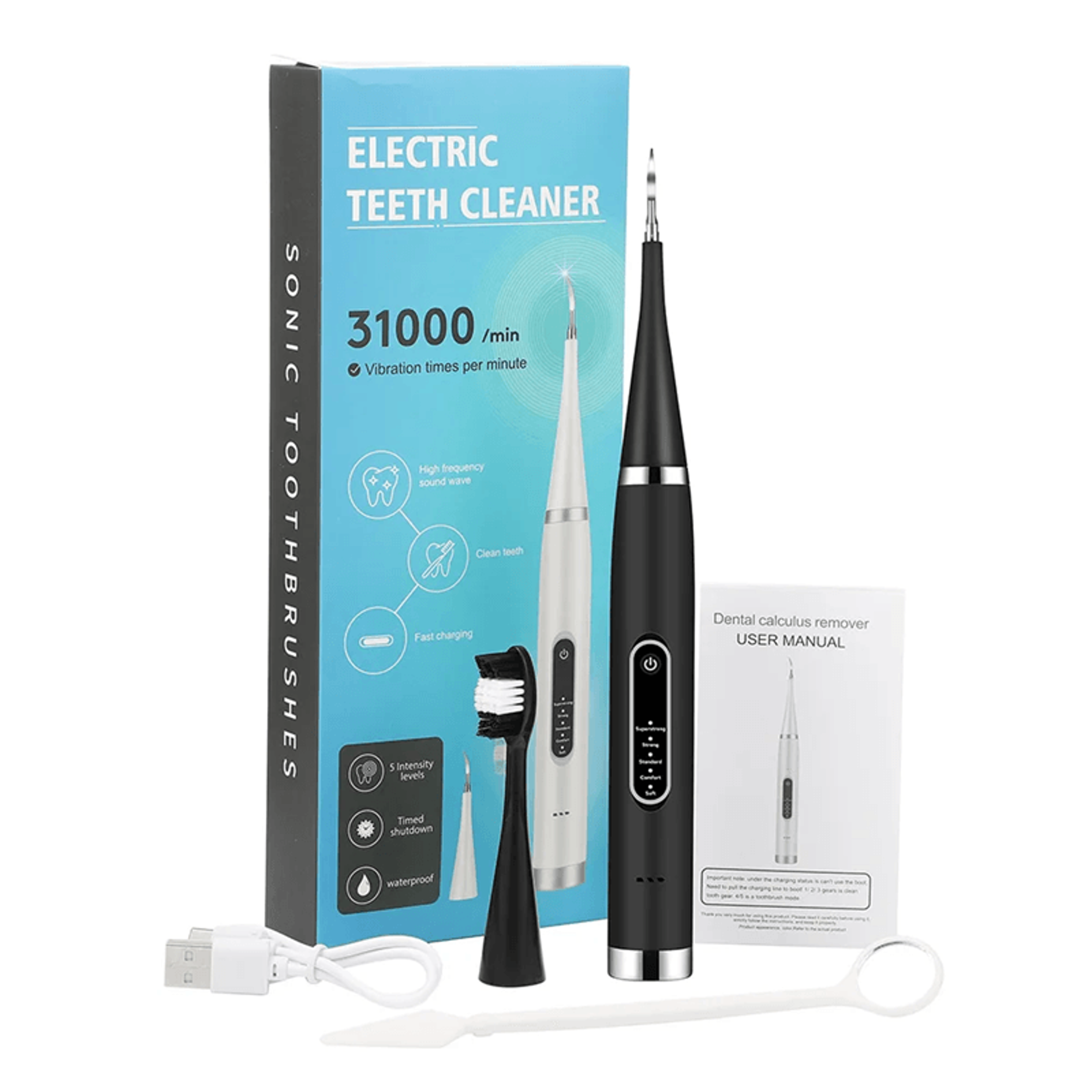 Sonic Electric Toothbrush Whitening And Tartar Removal Kit 2