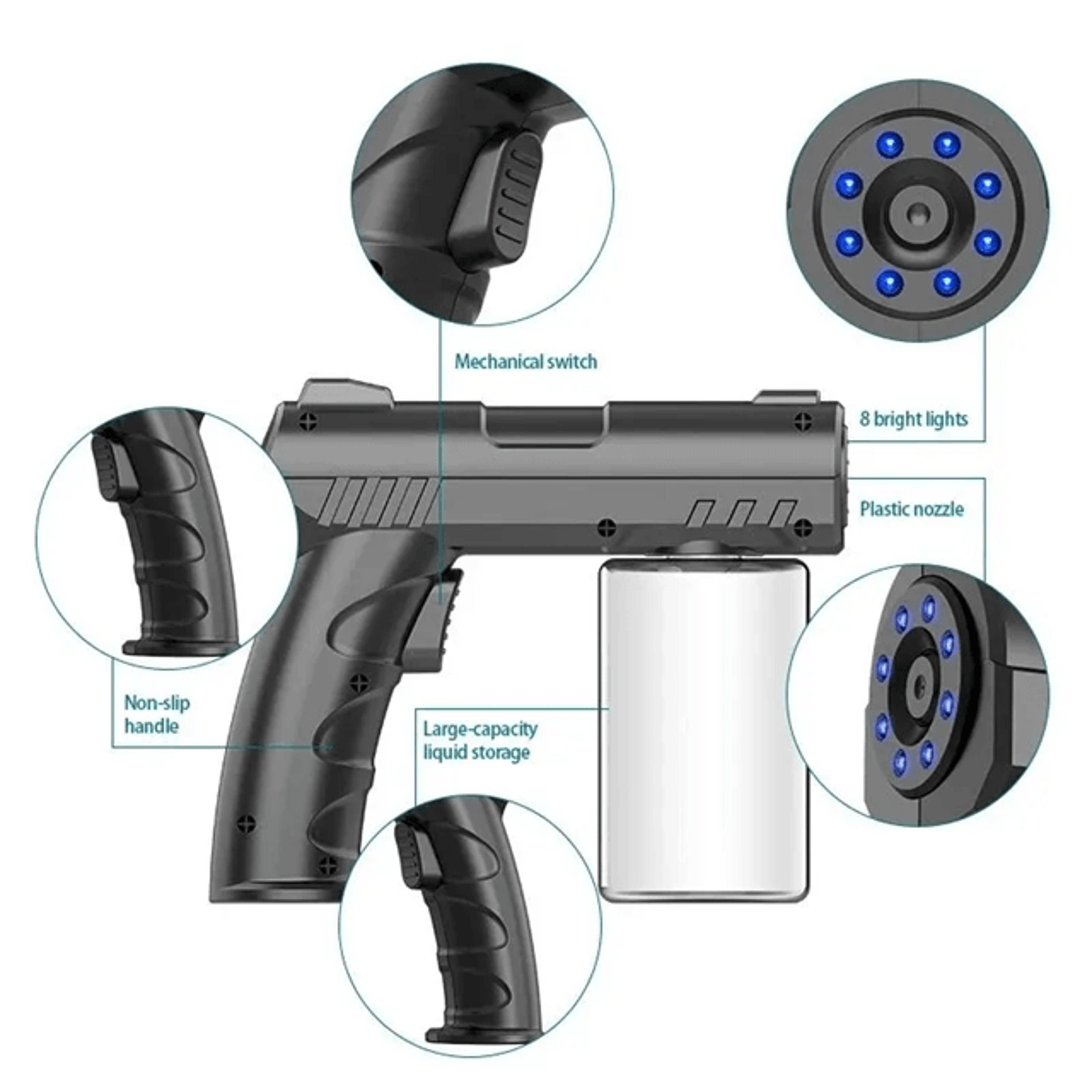 USB Nano Steam Spray Disinfection Gun Portable Sanitizer Sprayer 1
