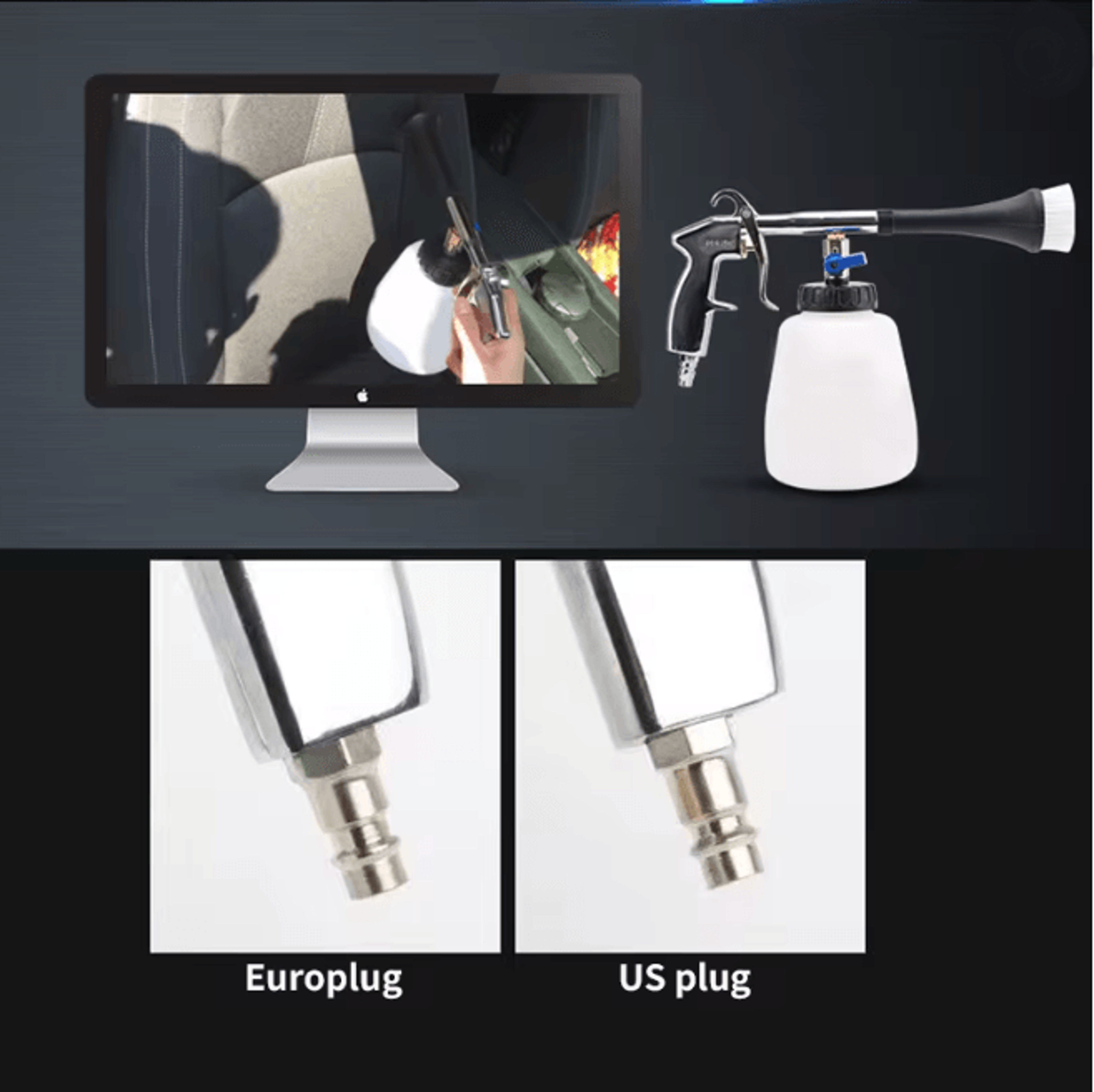 TurboClean Car Interior Cleaning Air Blower Gun 2