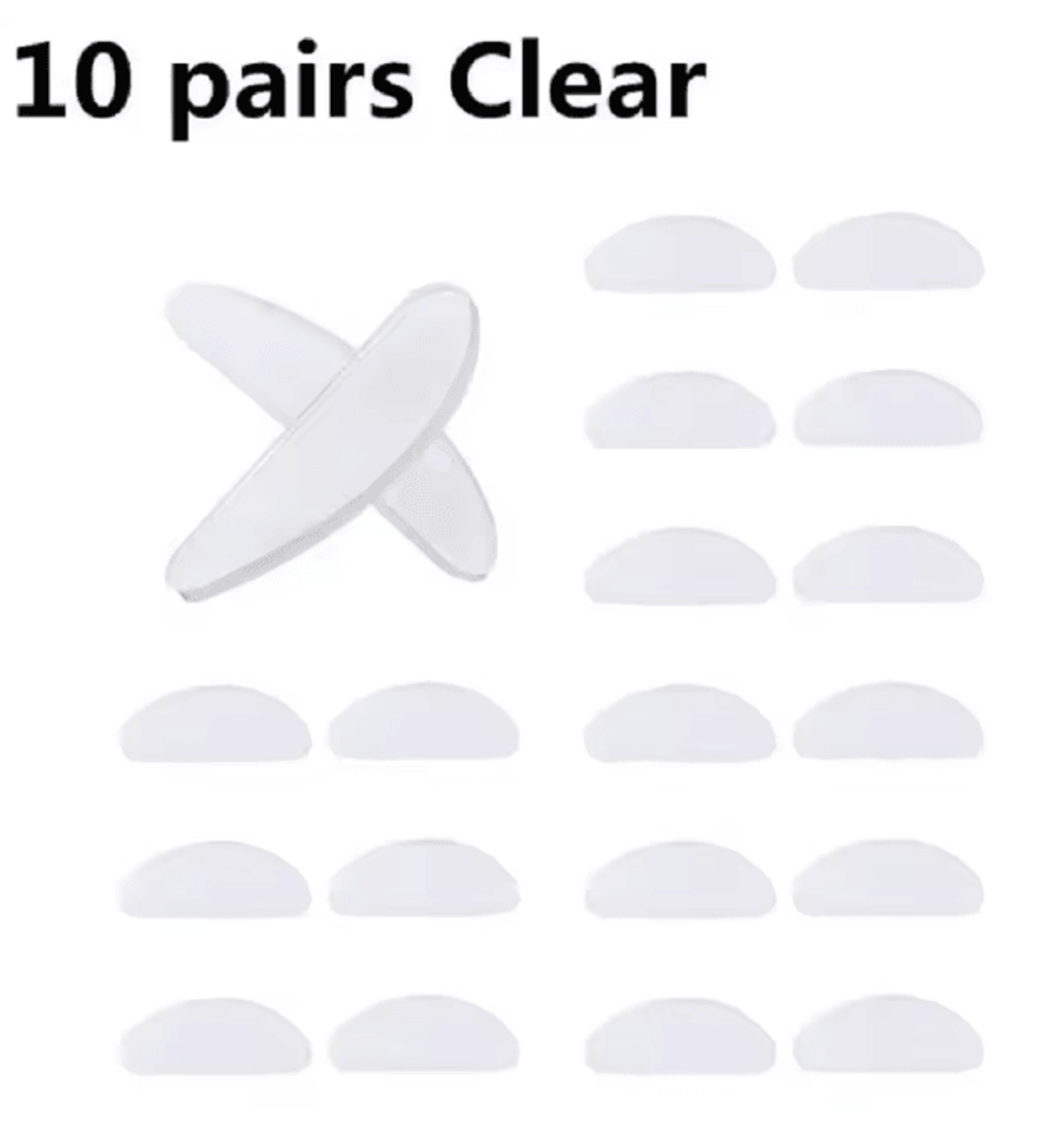 ComfortFit Silicone Nose Pads For Glasses Non Slip Adhesive 8