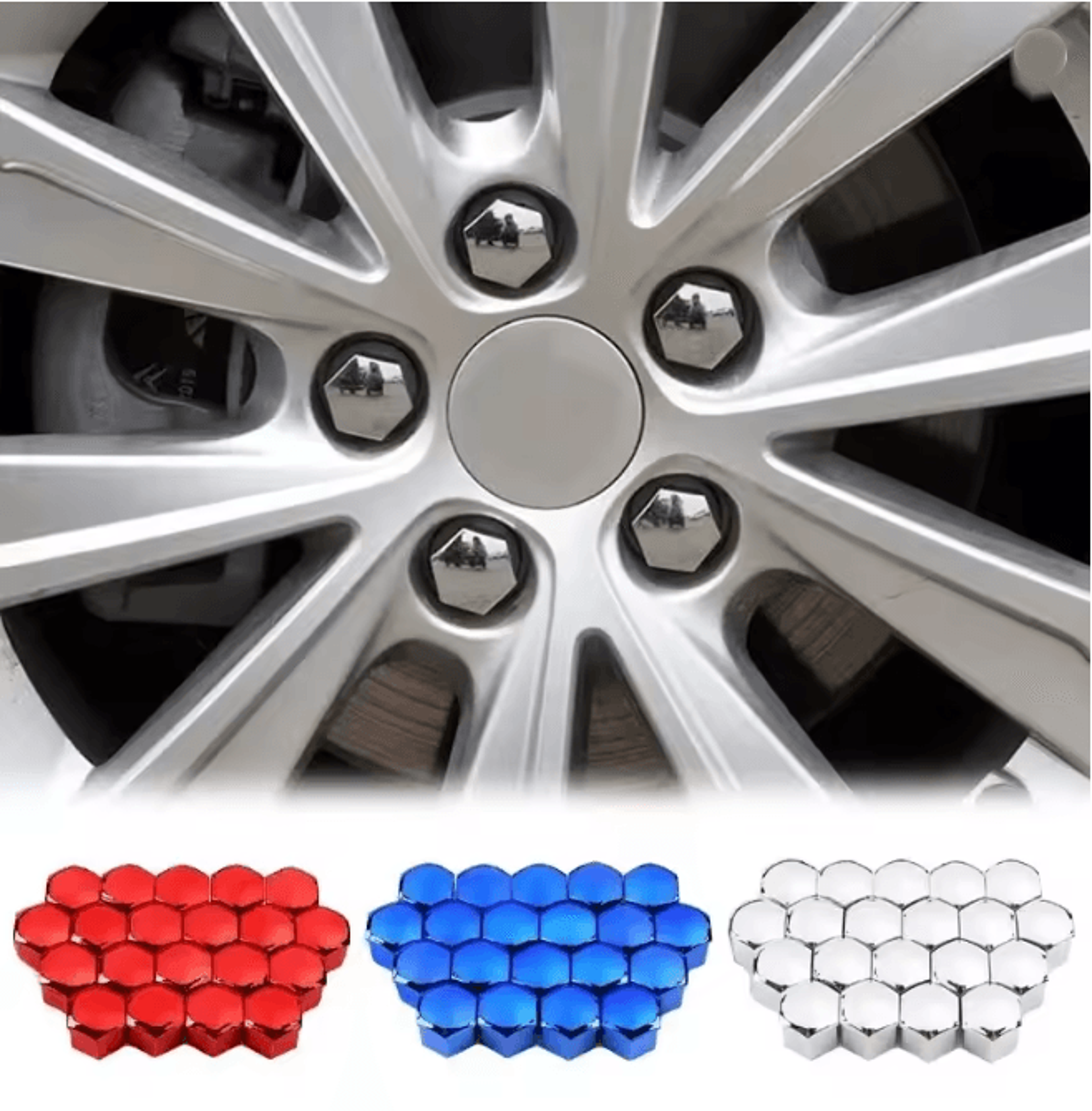 BoltGuard Wheel Nut Bolt Head Cover Caps Protective Set 0