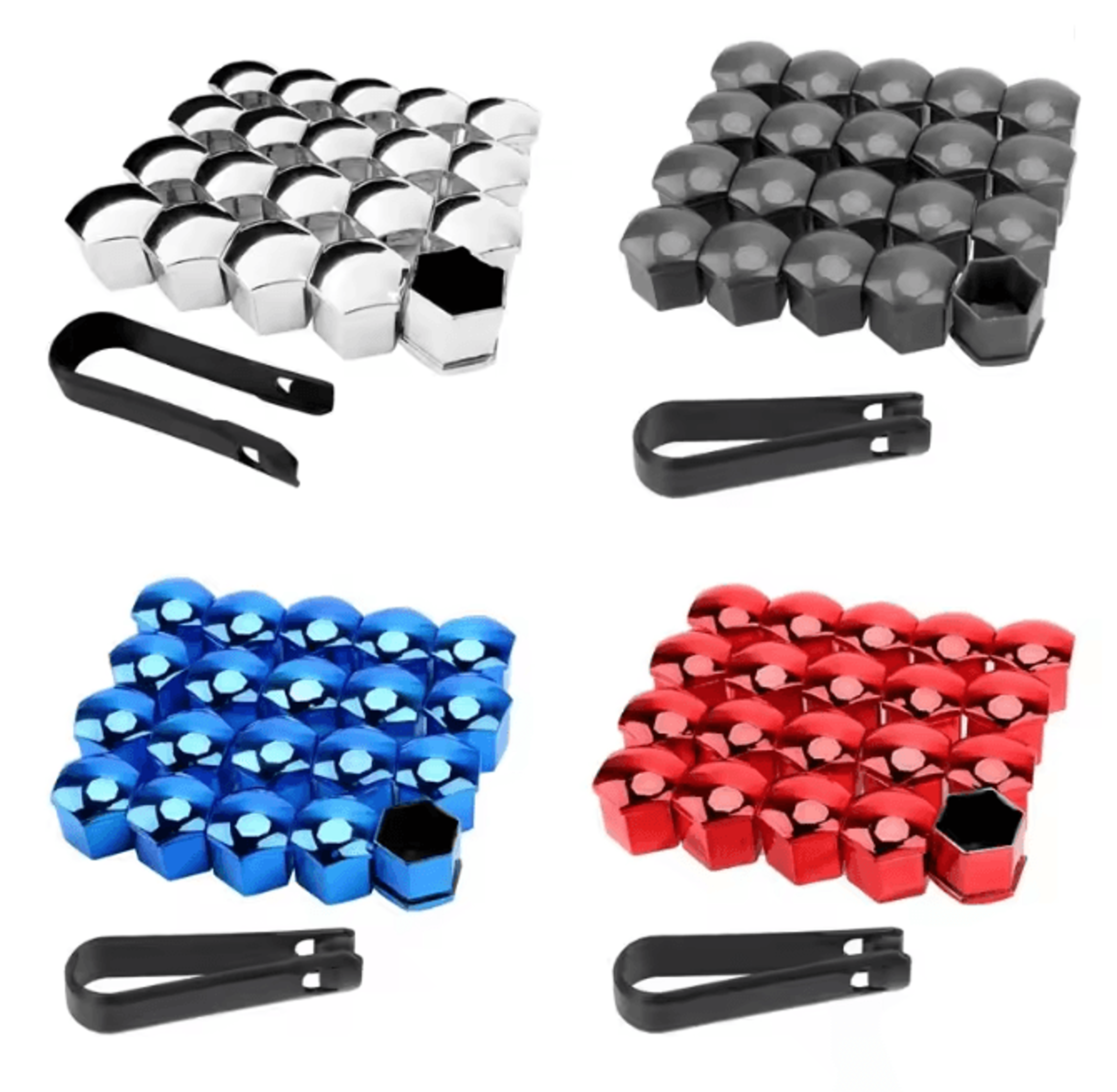 BoltGuard Wheel Nut Bolt Head Cover Caps Protective Set 12
