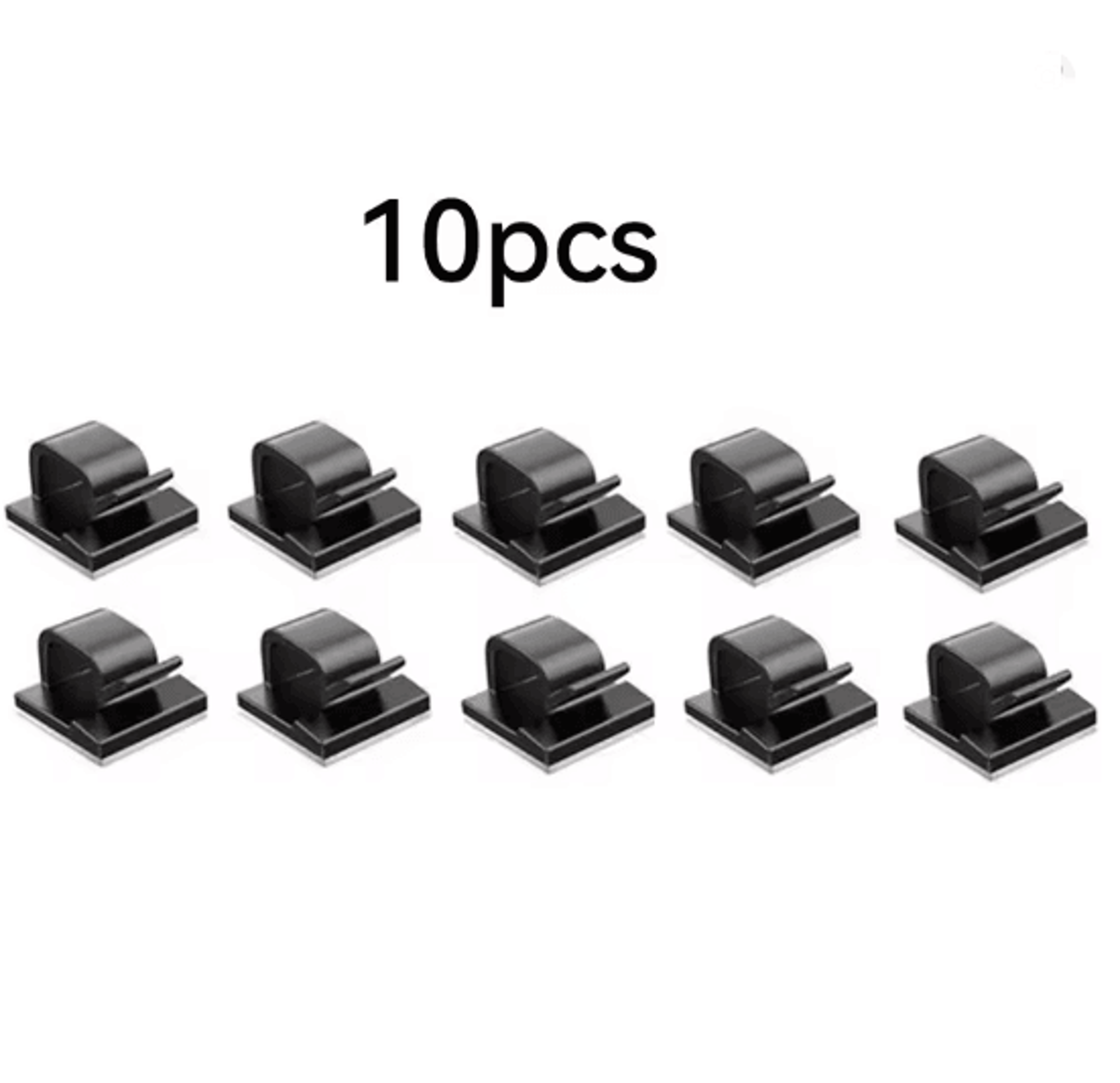 CleanDesk Self Adhesive Cable Clips Wire Organizer Set 3