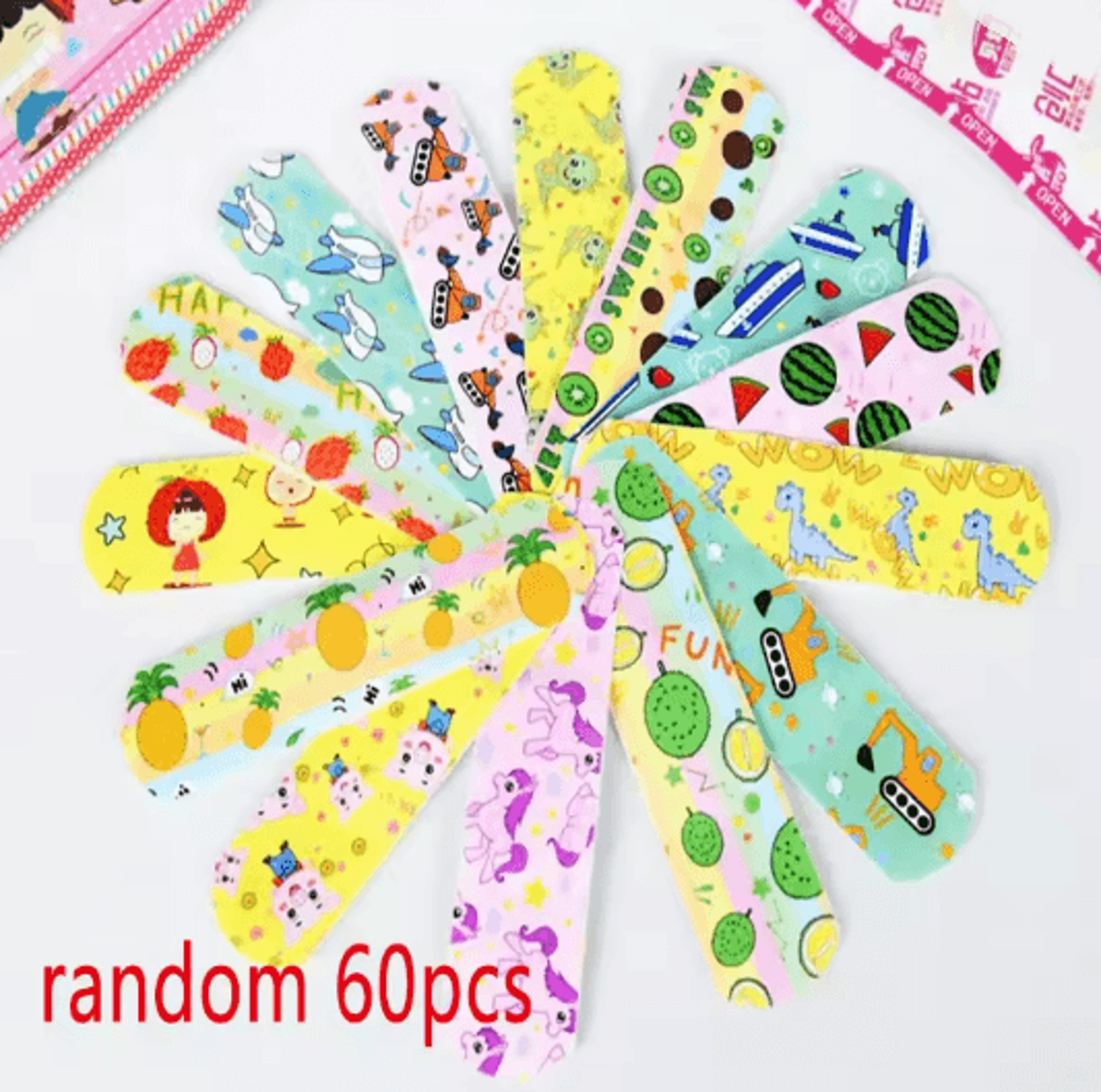 HappyHeal Kids Band Aid Stickers Waterproof Cartoon Animal Designs 5