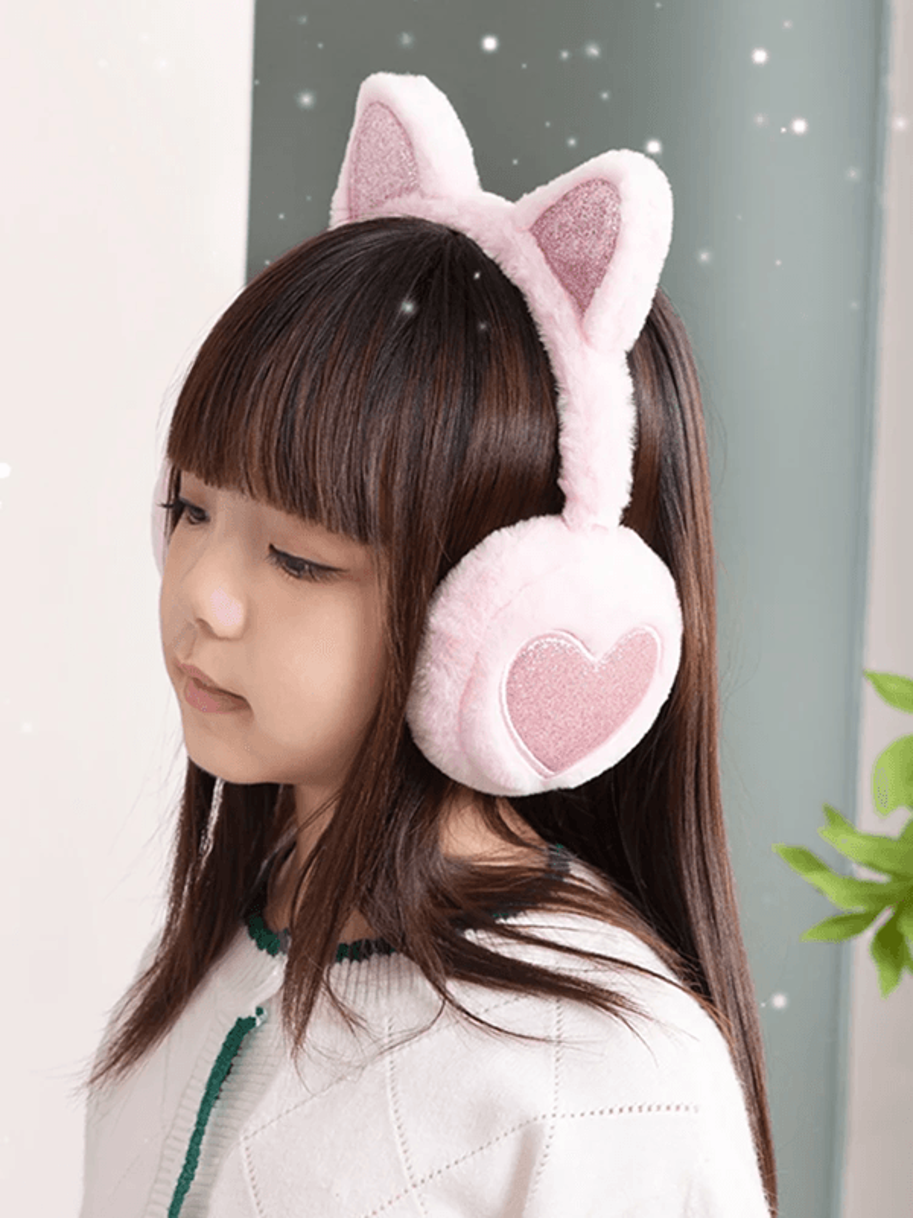 Winter Warm Plush Cat Ear Earmuffs For Women Girls And Kids 1