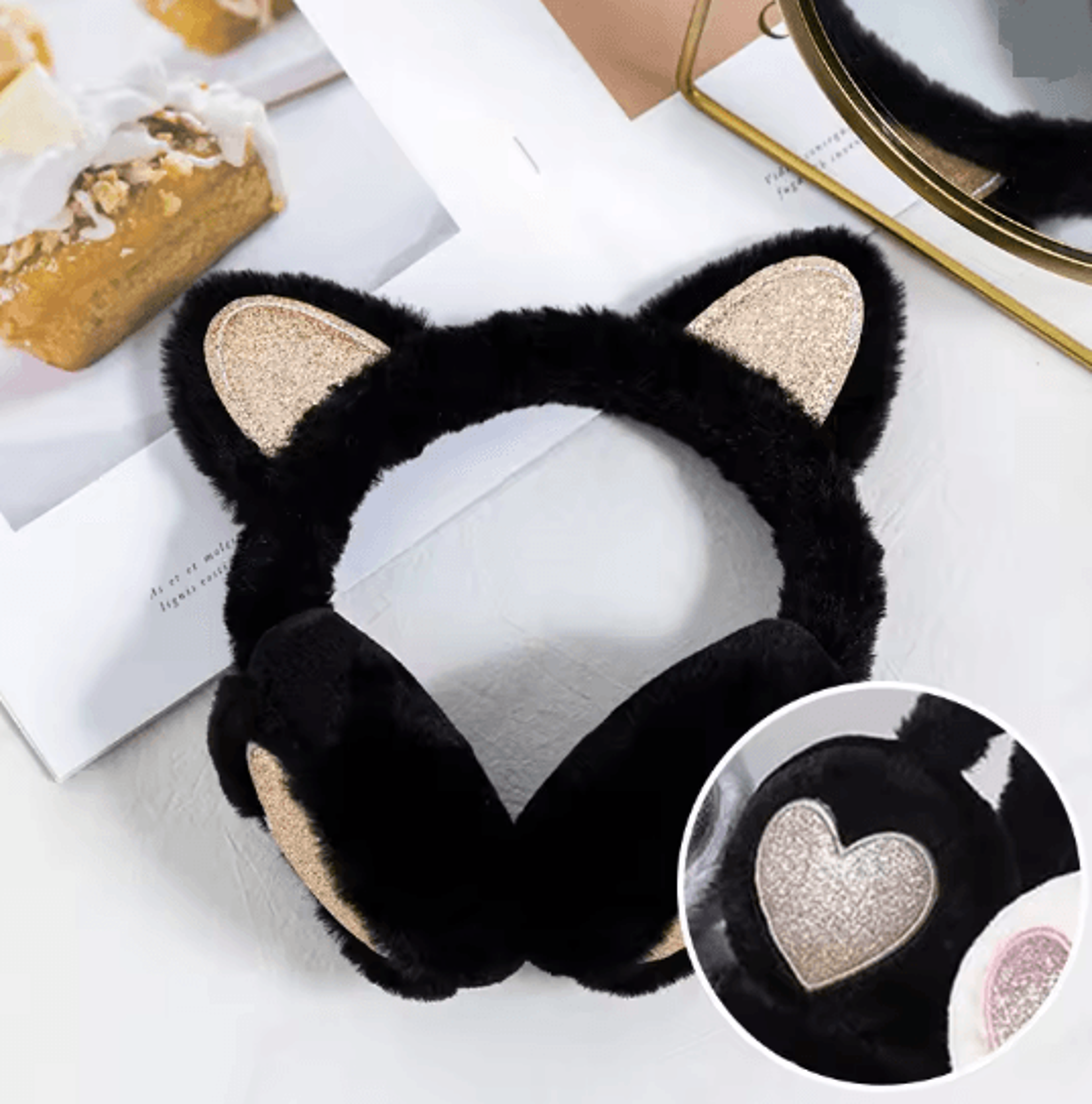 Winter Warm Plush Cat Ear Earmuffs For Women Girls And Kids 5
