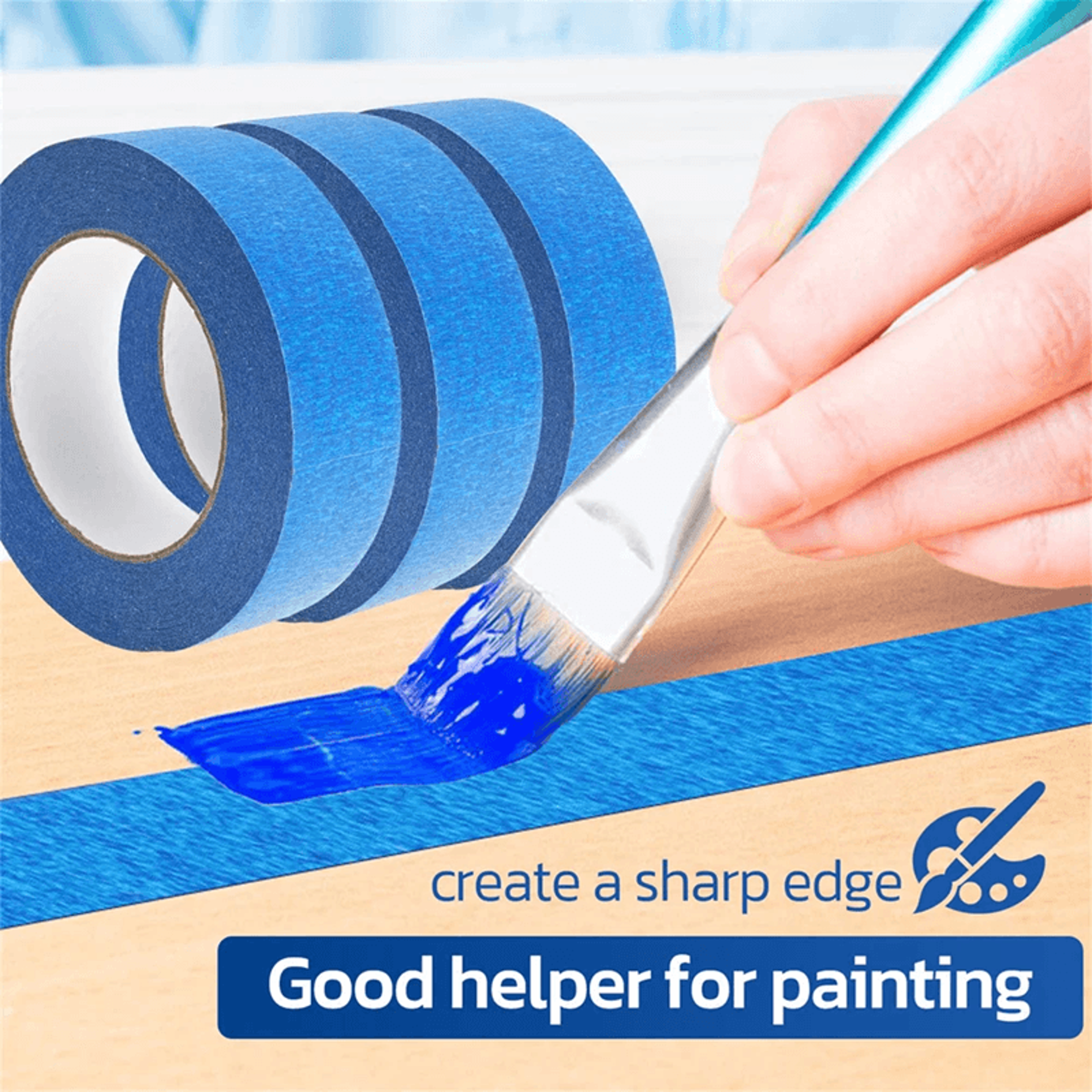 Multi Surface Paint Masking Tape Easy Removal For Clean Lines And Crafts 2