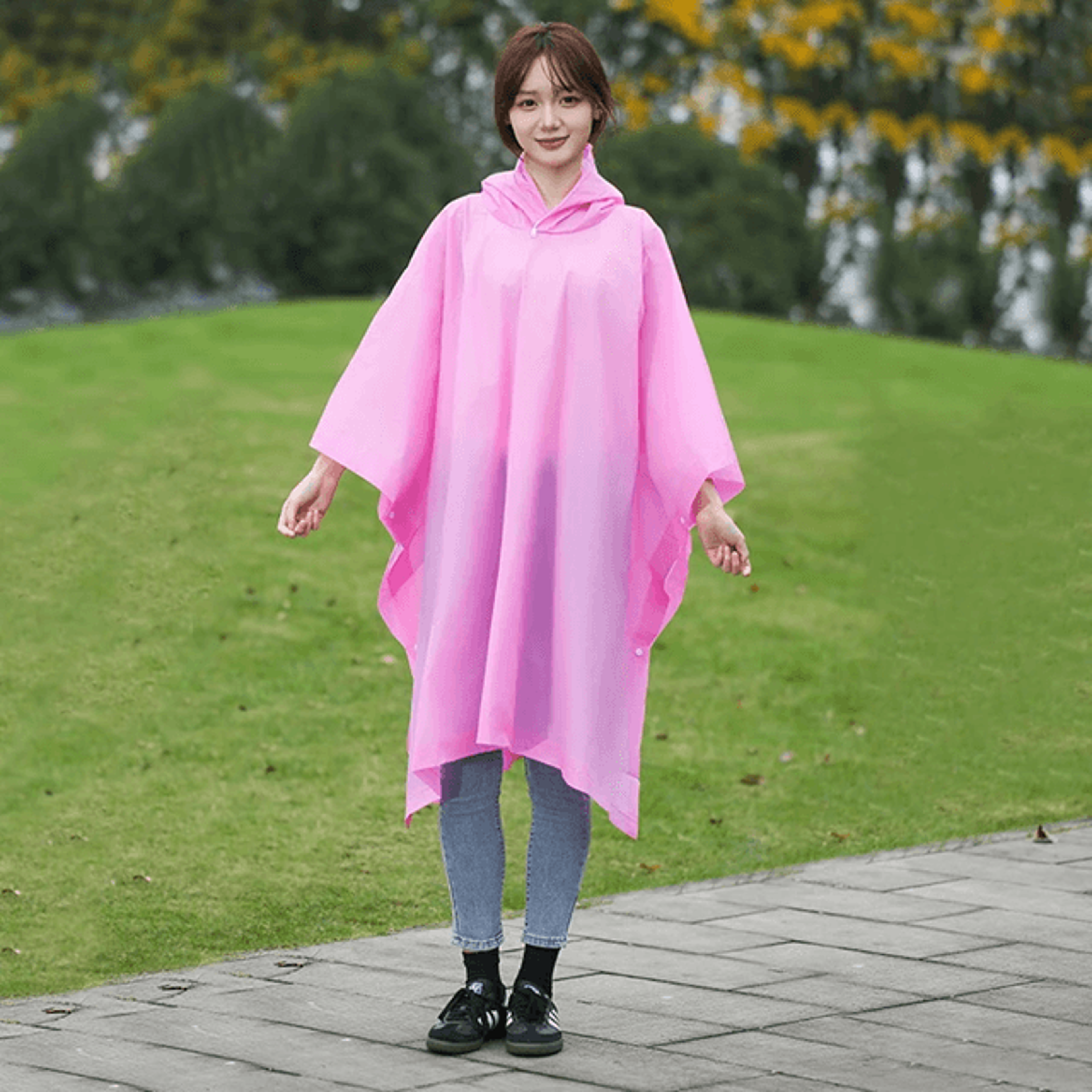 Disposable Outdoor Rain Poncho Thick Cloak Style Raincoat For Camping Hiking And Fishing 7