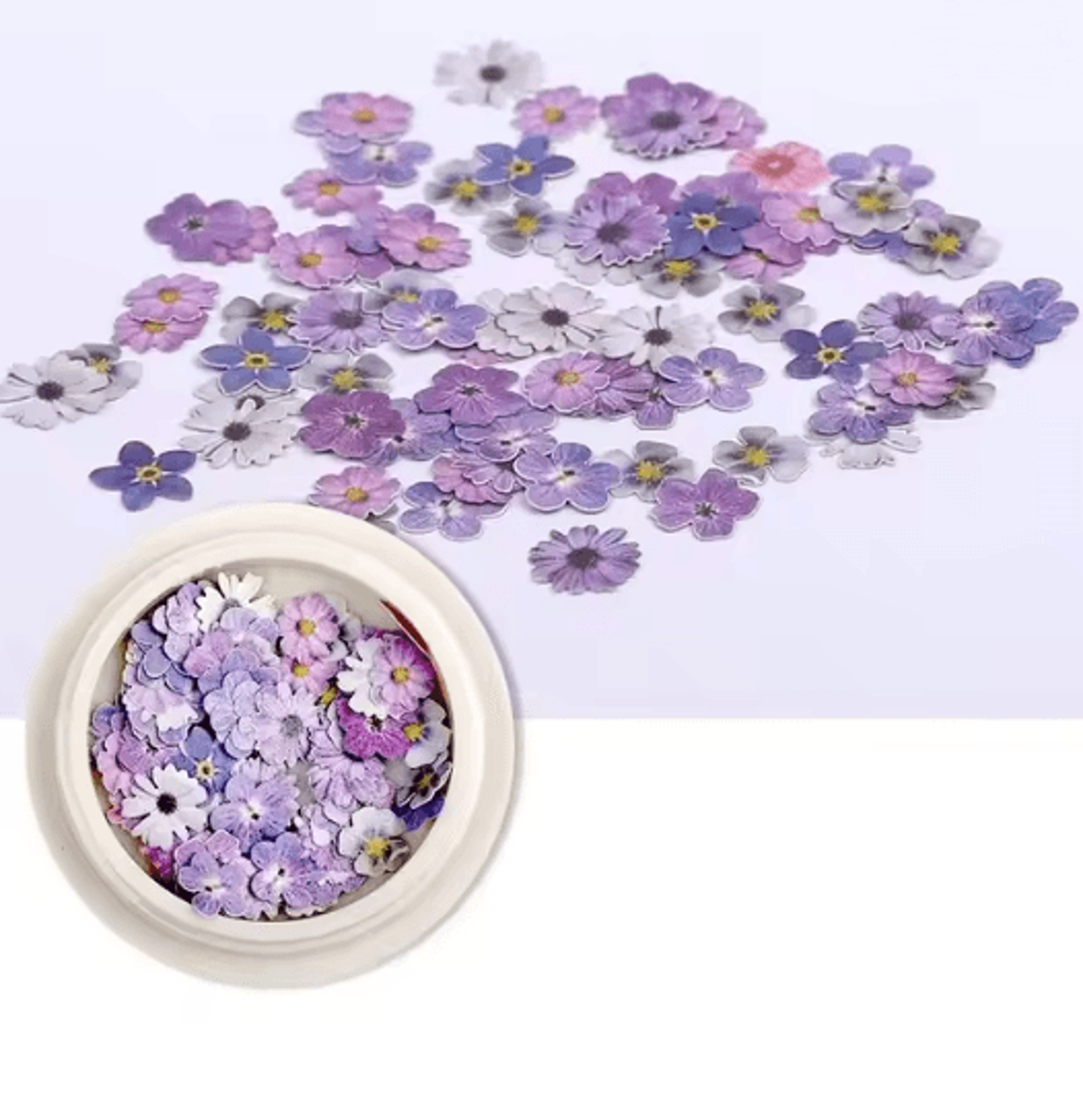 Ultra Thin Flower Nail Art Stickers For DIY Manicure Designs 5