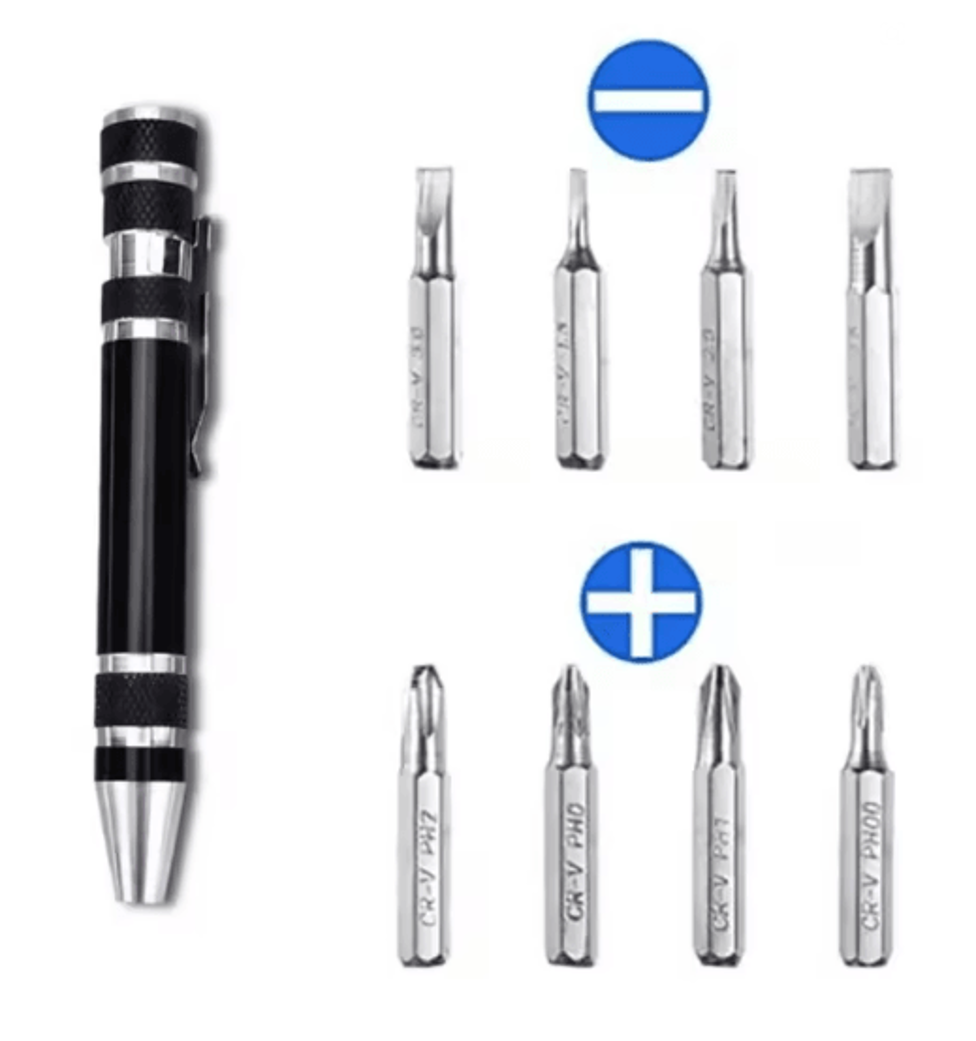 8 In 1 Pen Screwdriver Multitool Portable Magnetic Mini Repair Tool 5