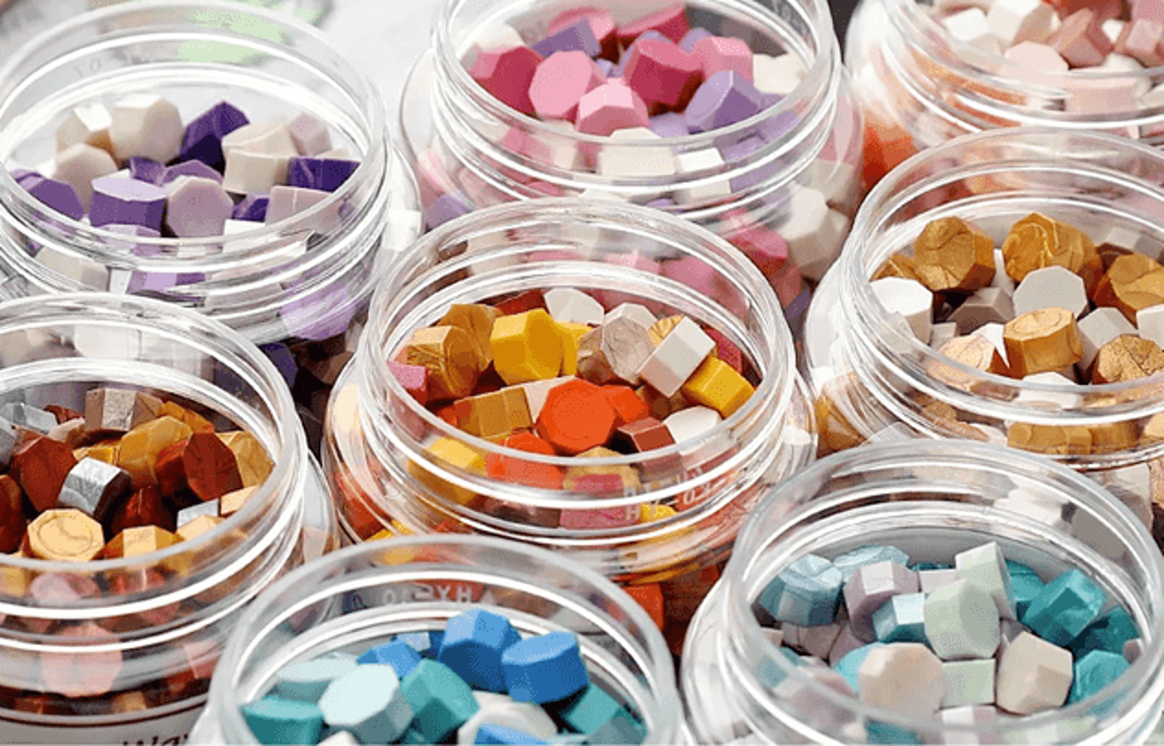 pearlescent wax seal beads mix color for envelope and craft sealing