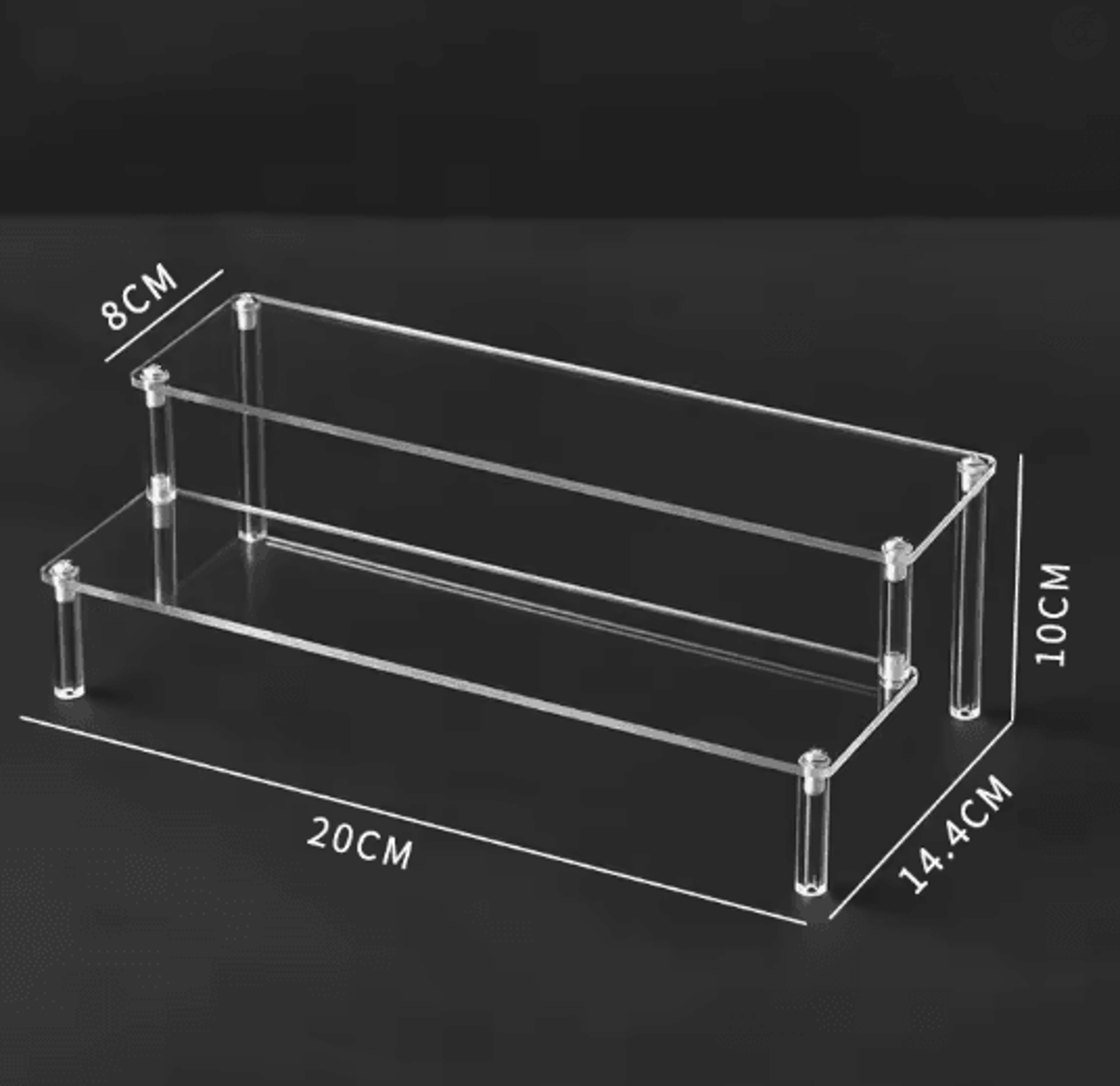 Multi Layer Acrylic Display Shelf For Figurines Jewelry And Collectibles 5
