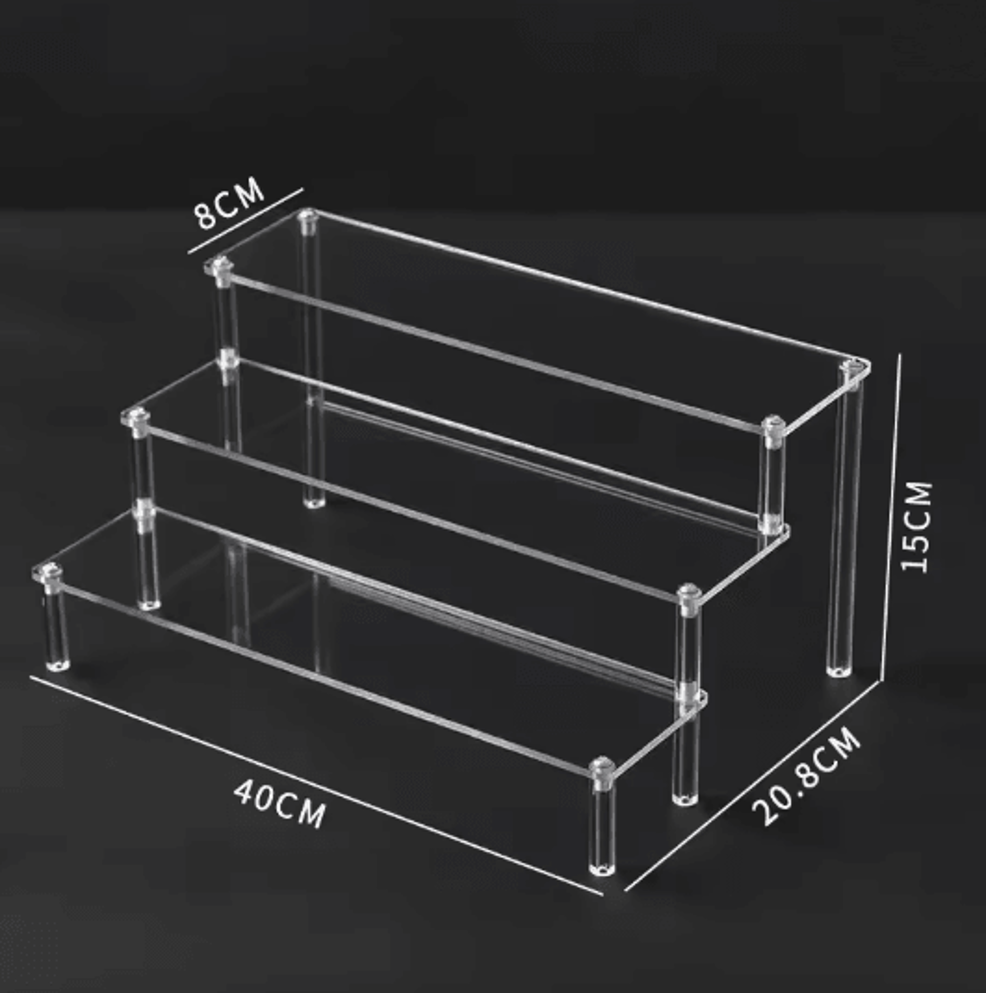 Multi Layer Acrylic Display Shelf For Figurines Jewelry And Collectibles 13