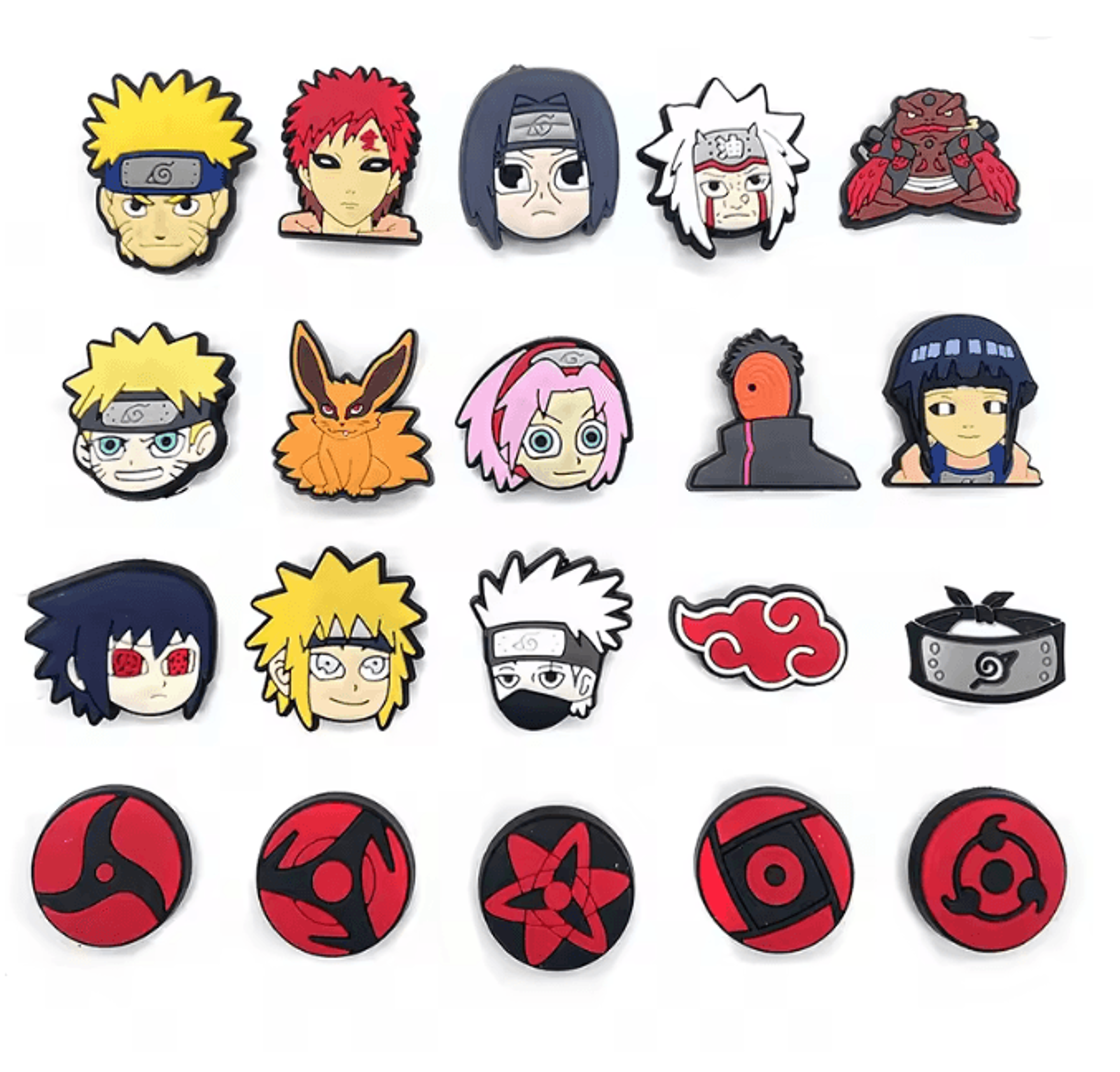 Anime Shoe Charms Set 20 Piece Ninja Character Clog Decorations 4