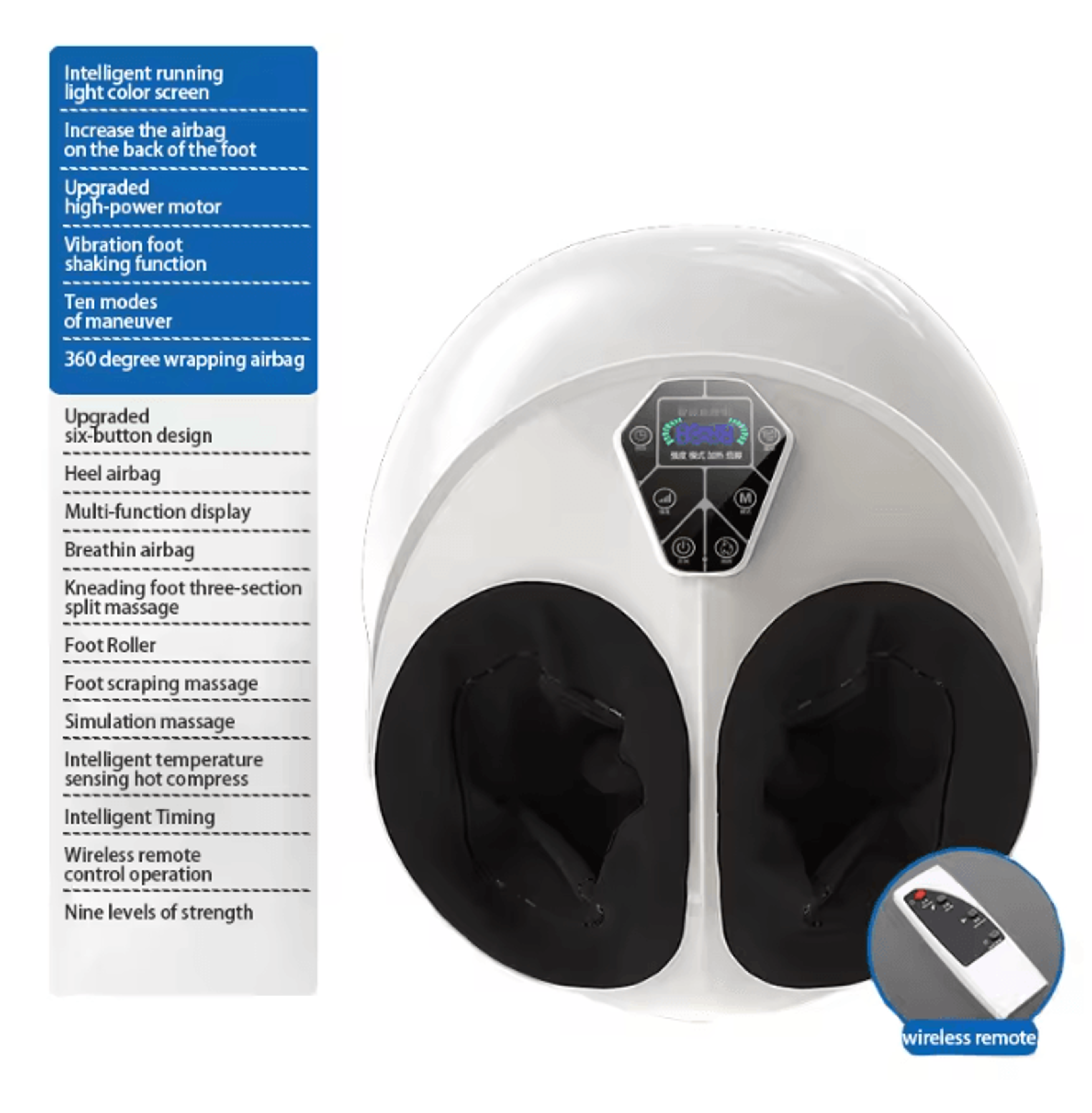 Foot Massager With Heat Vibration And Deep Kneading Relief 4