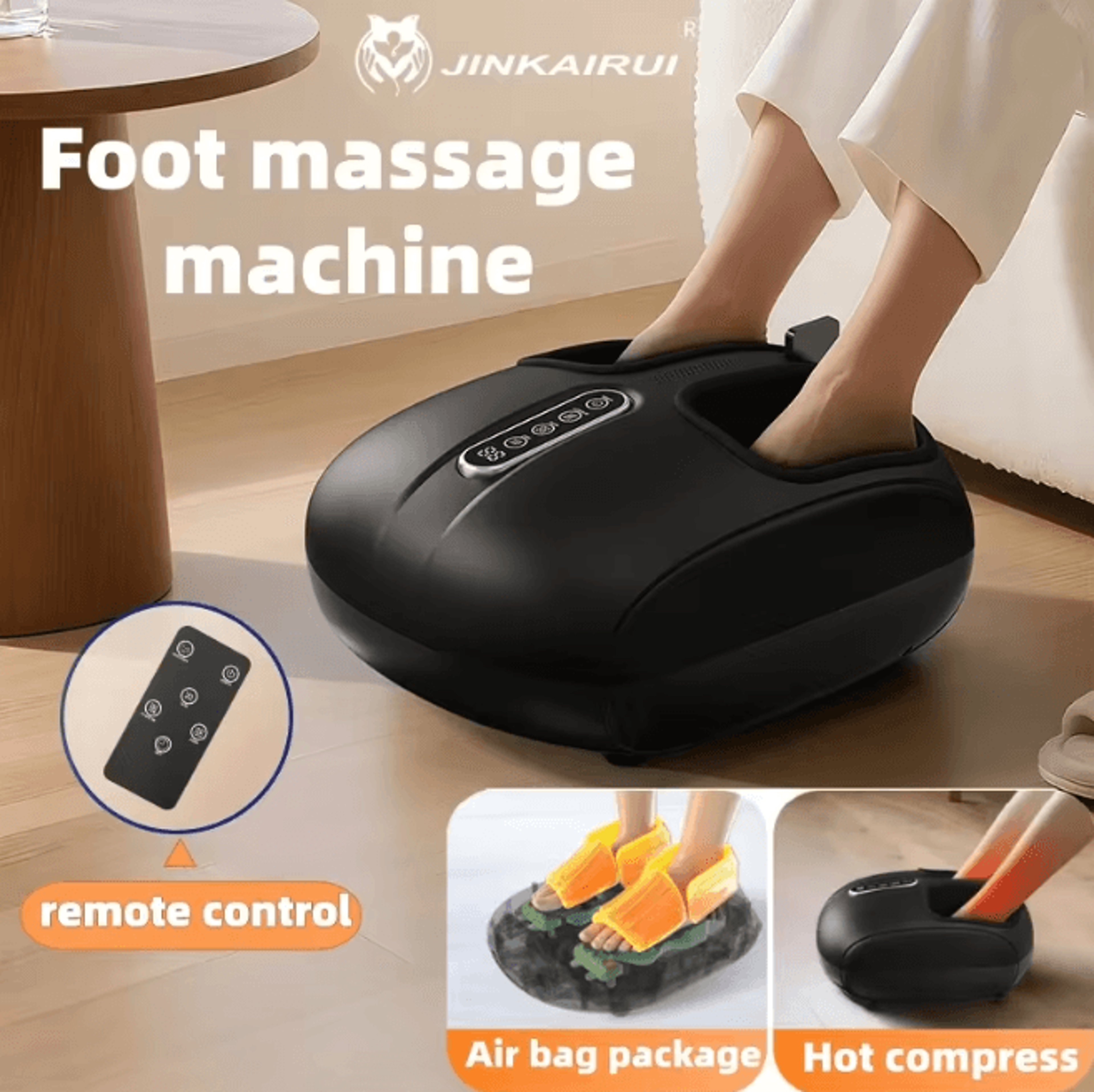 Automatic Foot Massager With Air Compression And Deep Roller Kneading 0