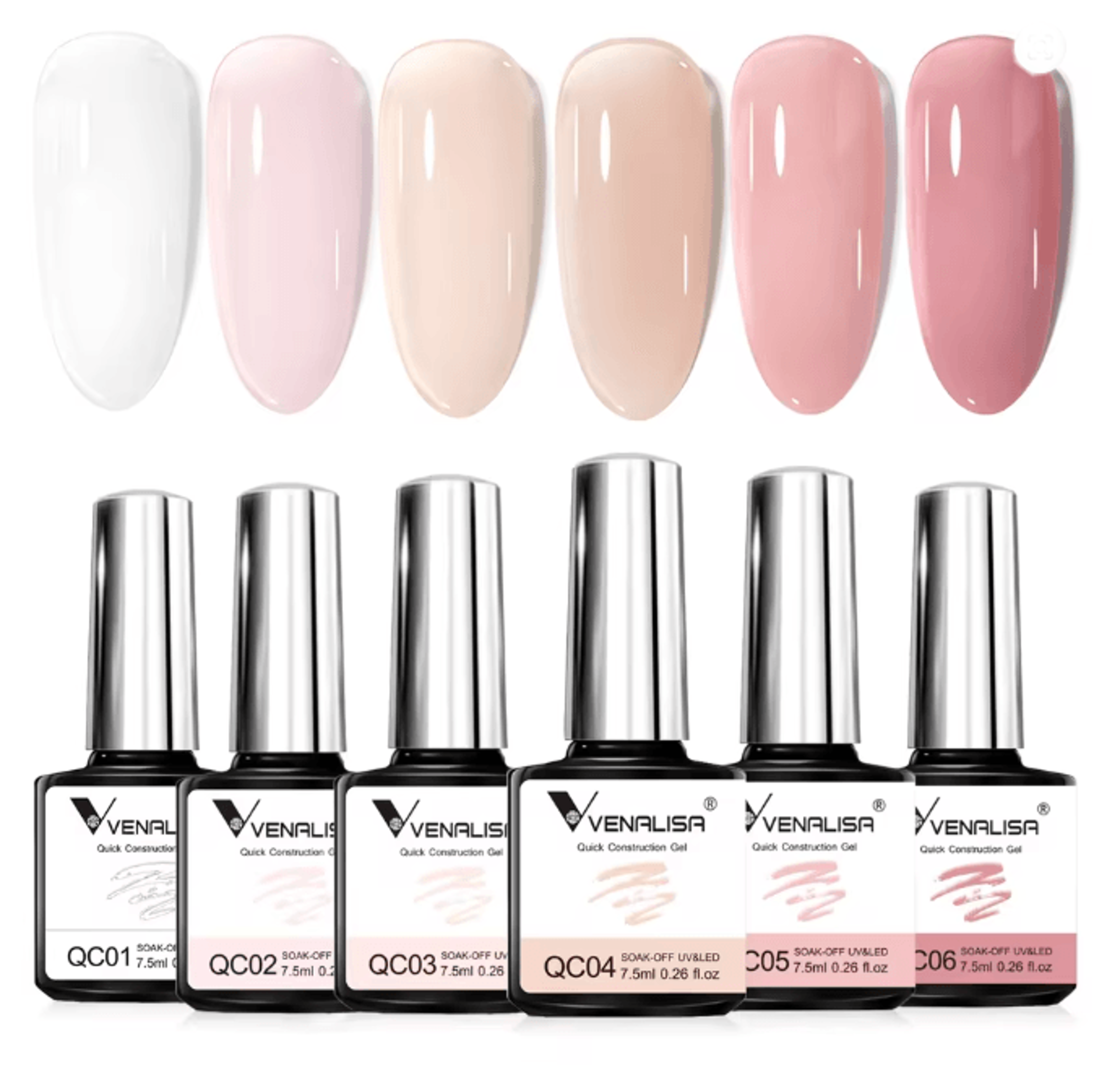 VENALISA Quick Construction Jelly Nail Gel Semi Transparent Strengthening Formula 75ml 1