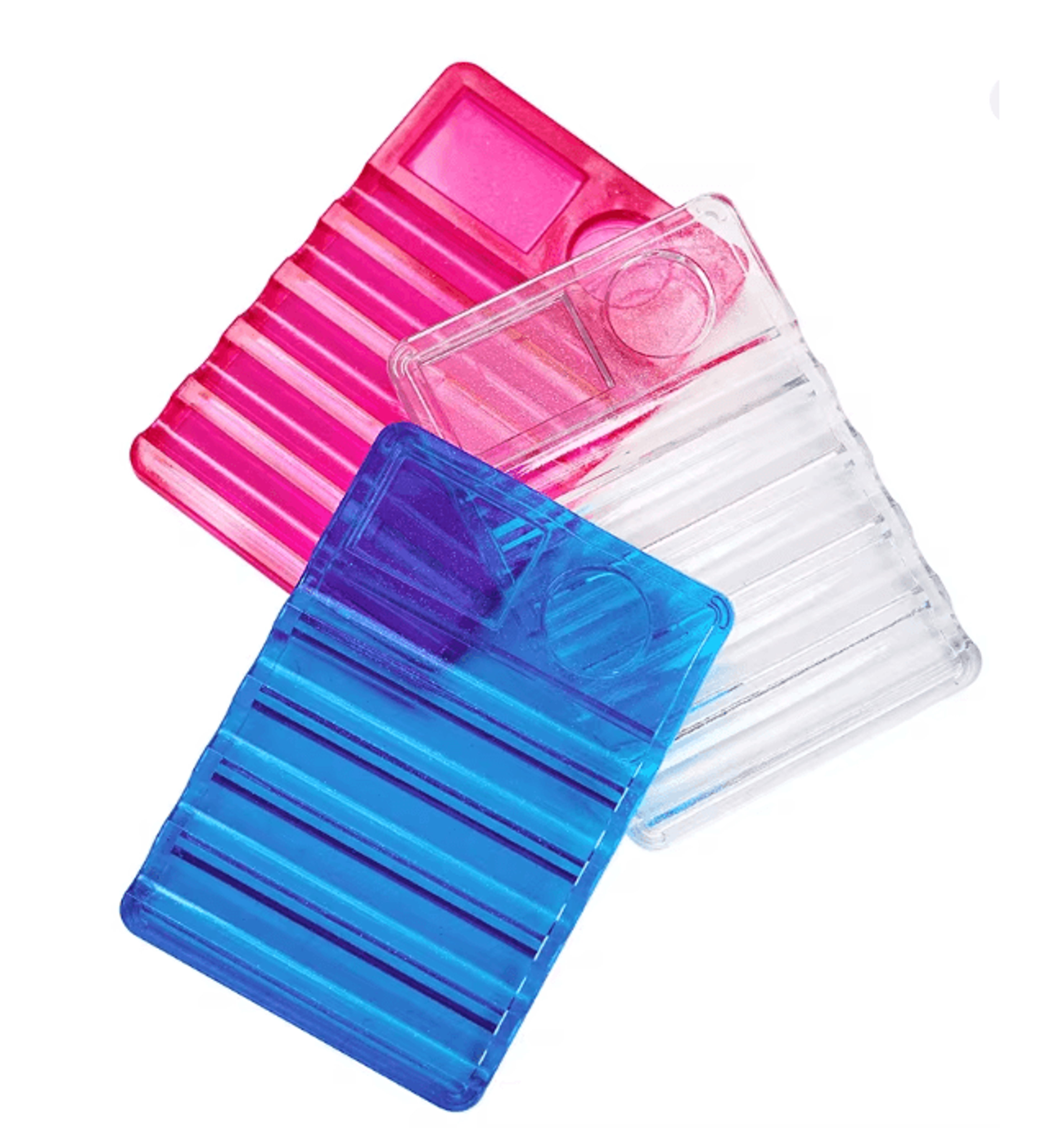 Acrylic Nail Art Pen Holder With Color Palette 5 Compartment Organizer Stand 2
