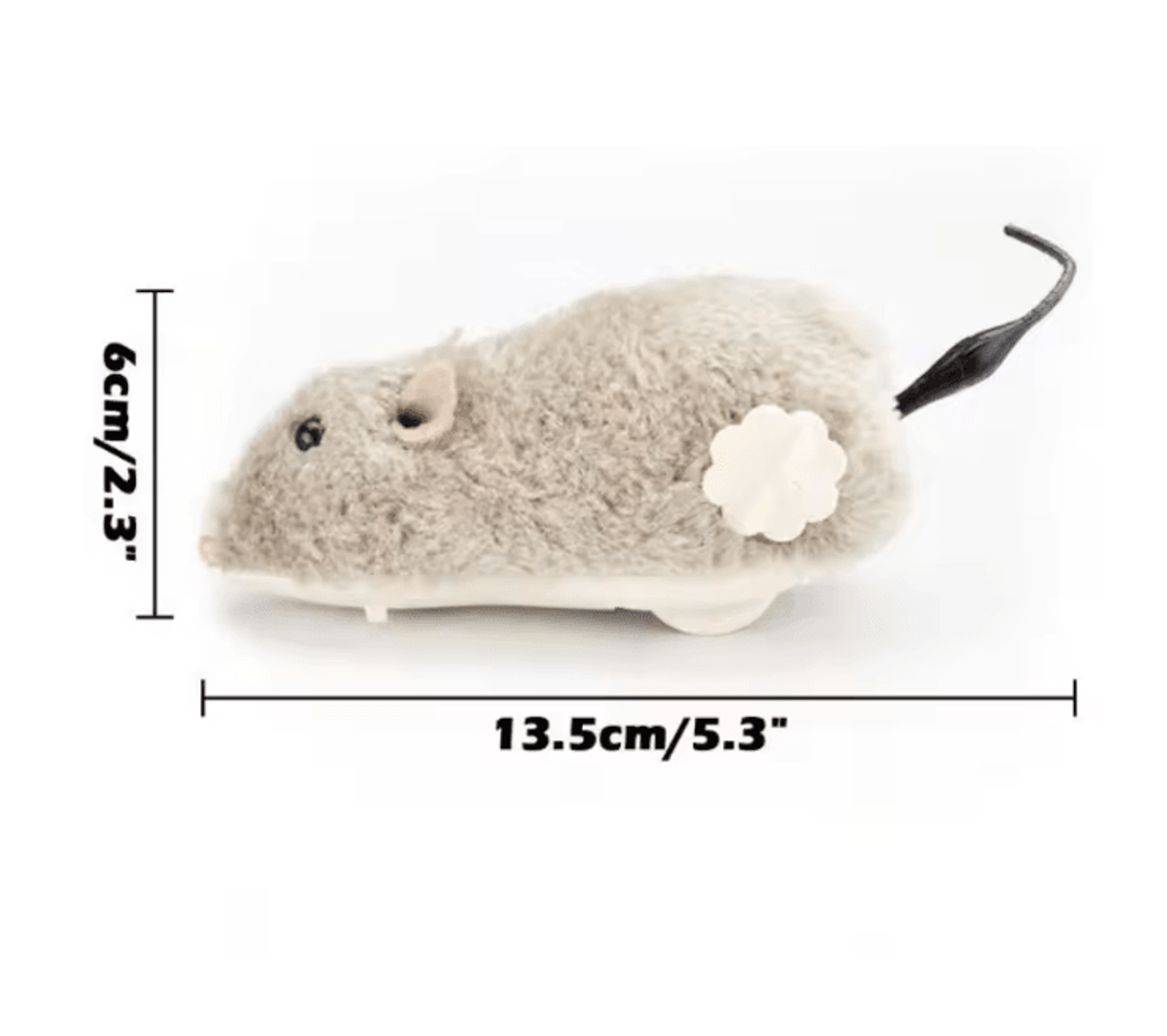 Plush Mouse Cat Toy Lifelike Running Pet Play Toy 3