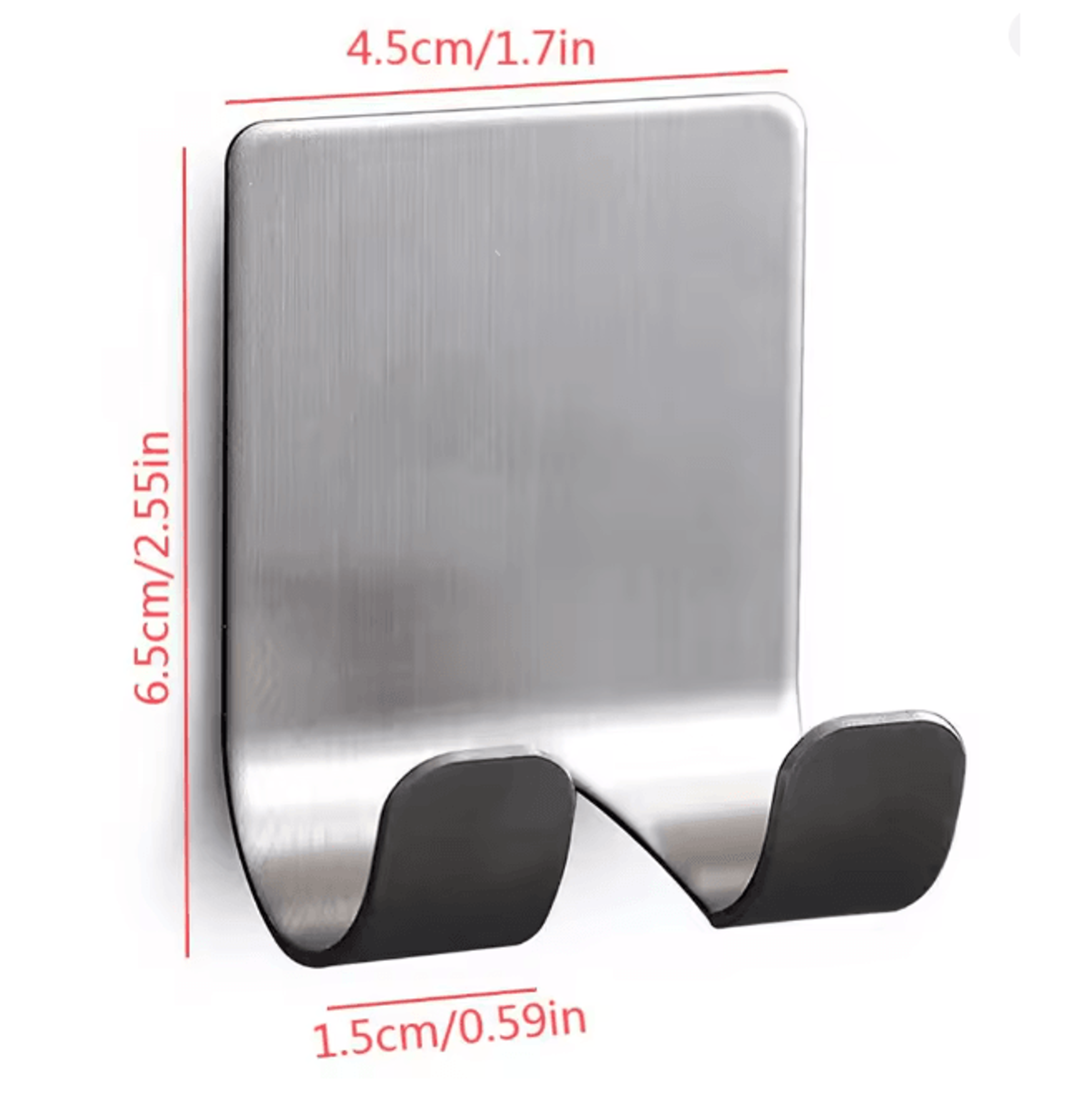 Punch Free Aluminum Razor Holder Wall Mounted Bathroom Storage Hook 3