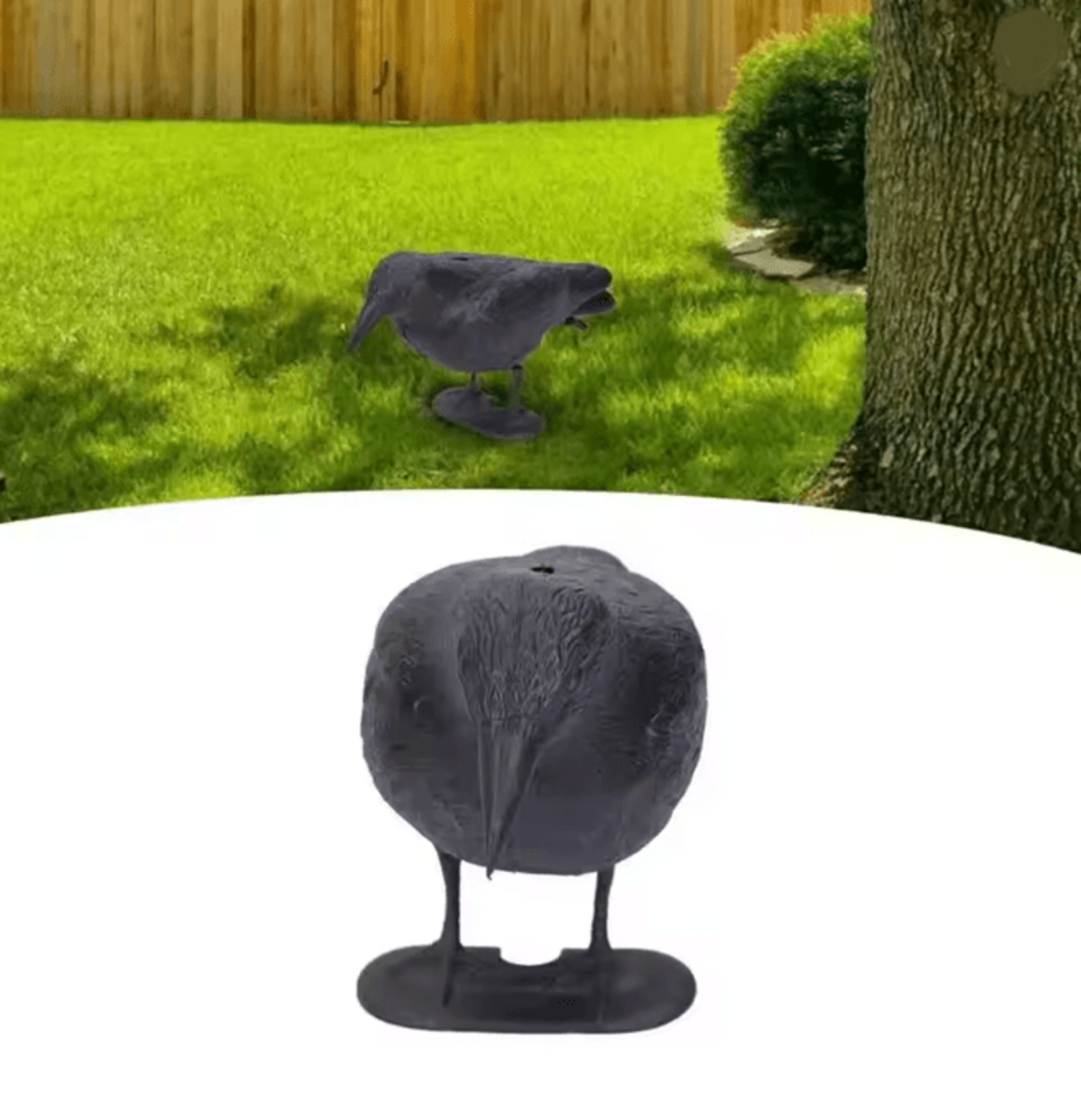 Realistic Crow Garden Decoration Plastic Outdoor Yard Decor 1