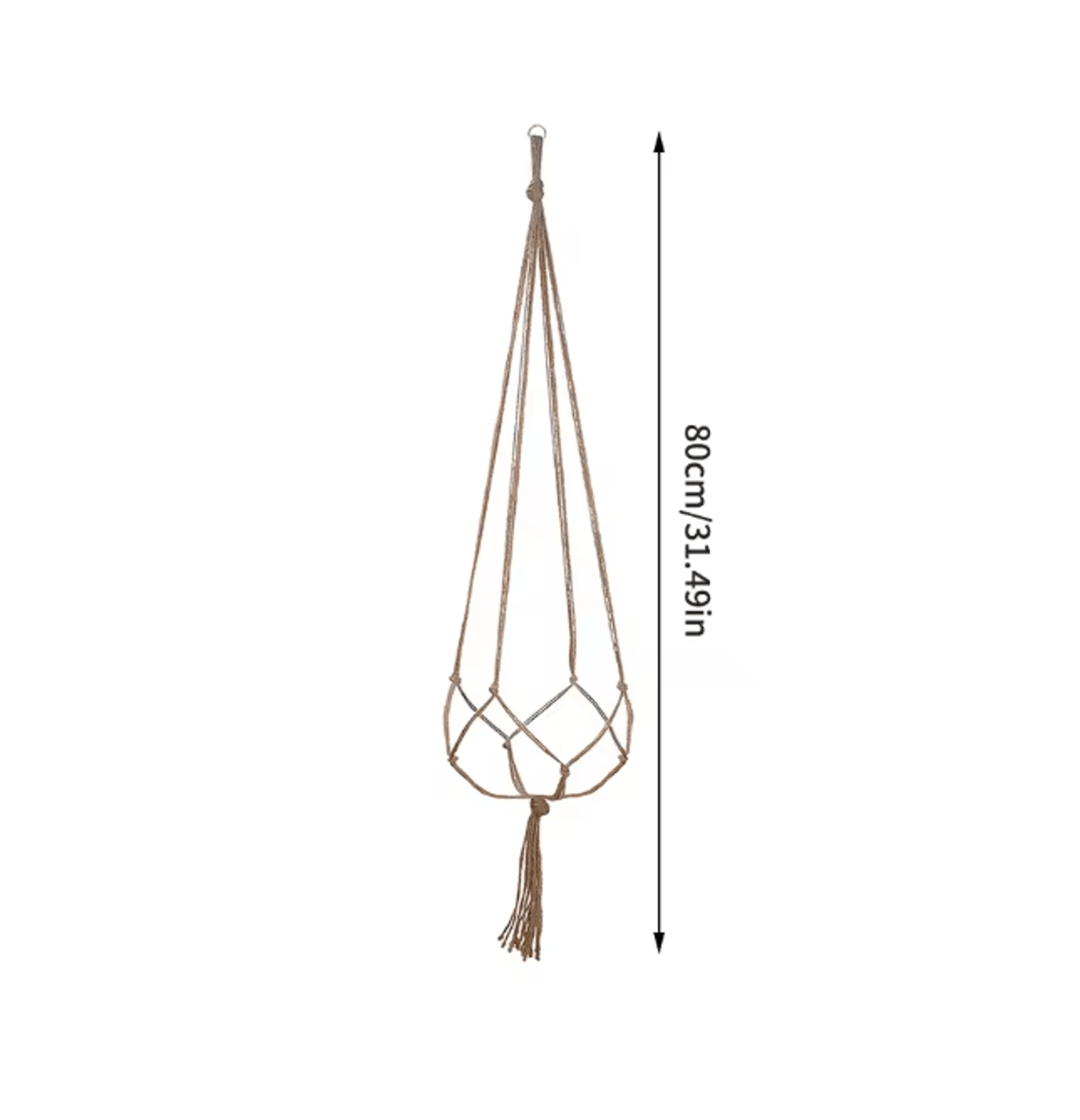 Hand Woven Hanging Plant Holder Cotton Rope Flower Pot Hanger 5
