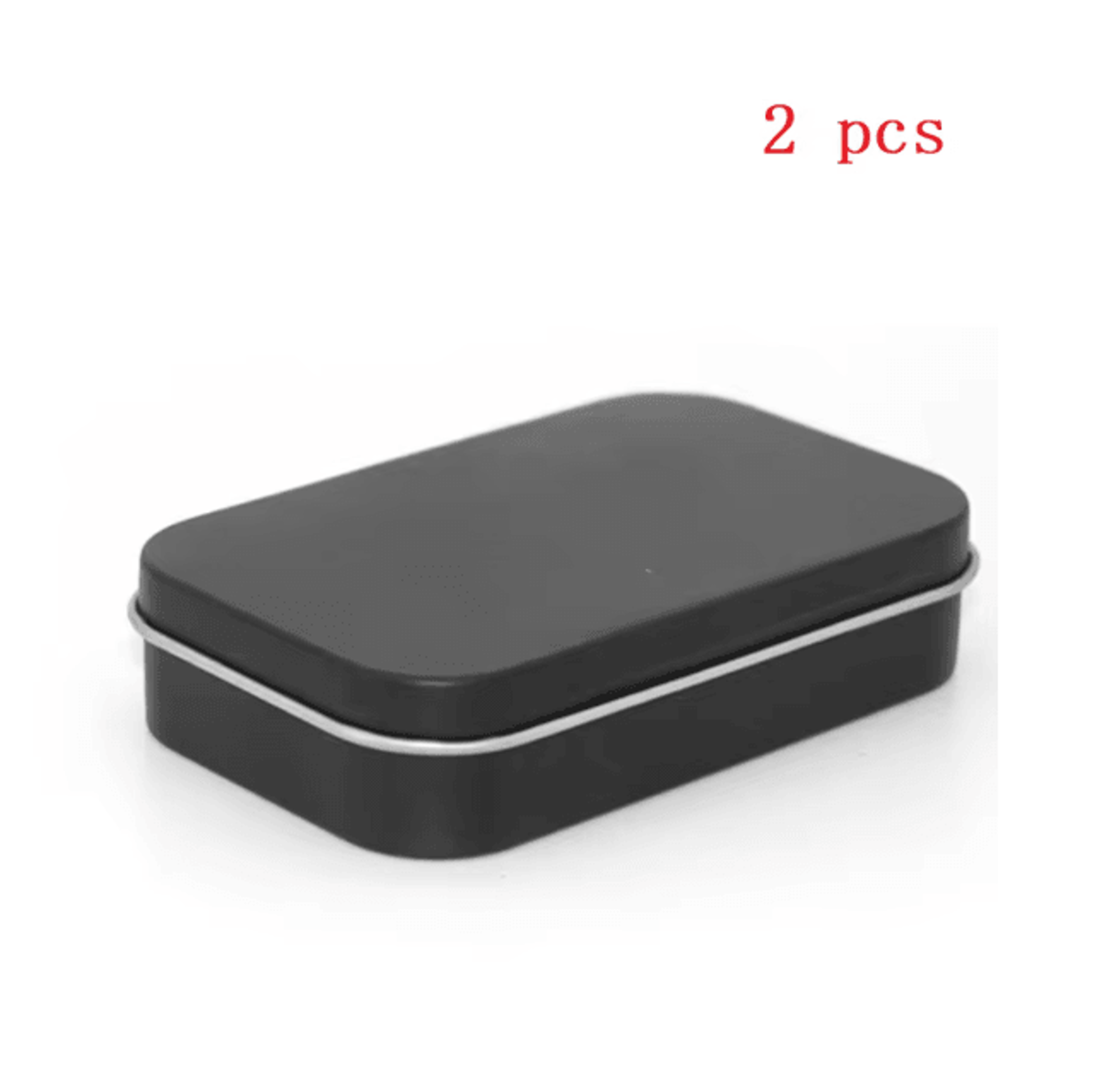 Mini Metal Tin Storage Box Hinged Small Organizer Container 5