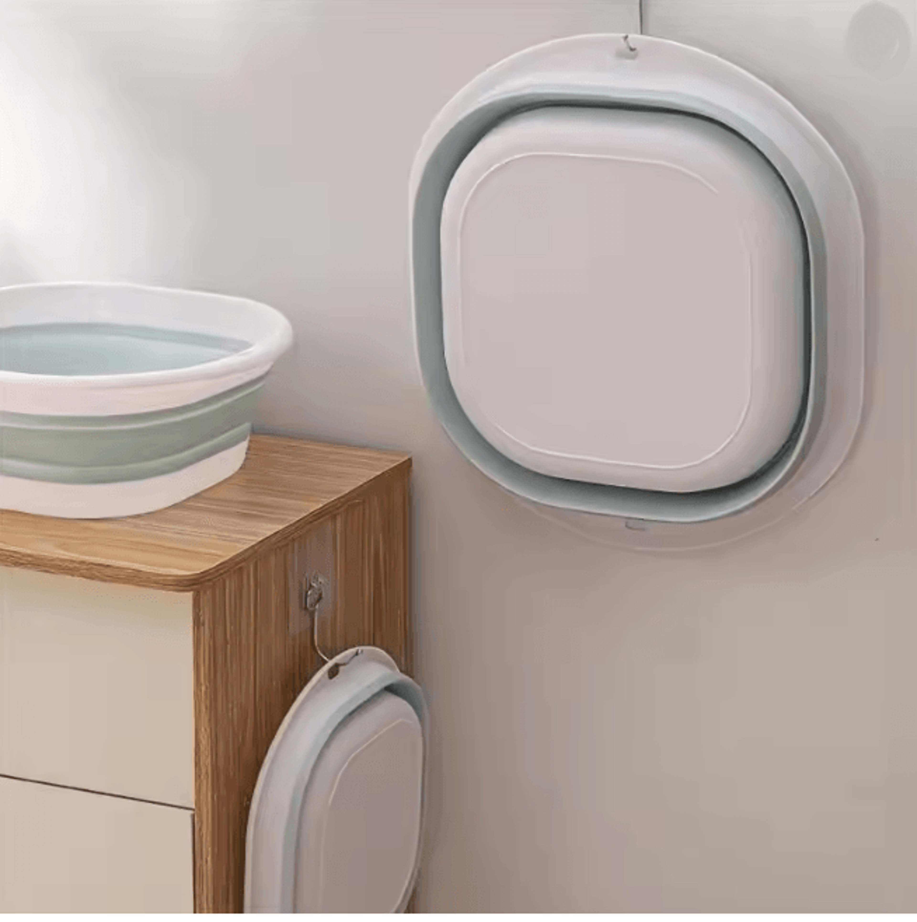Foldable Portable Wash Basin Large Collapsible Laundry And Kitchen Bowl 5