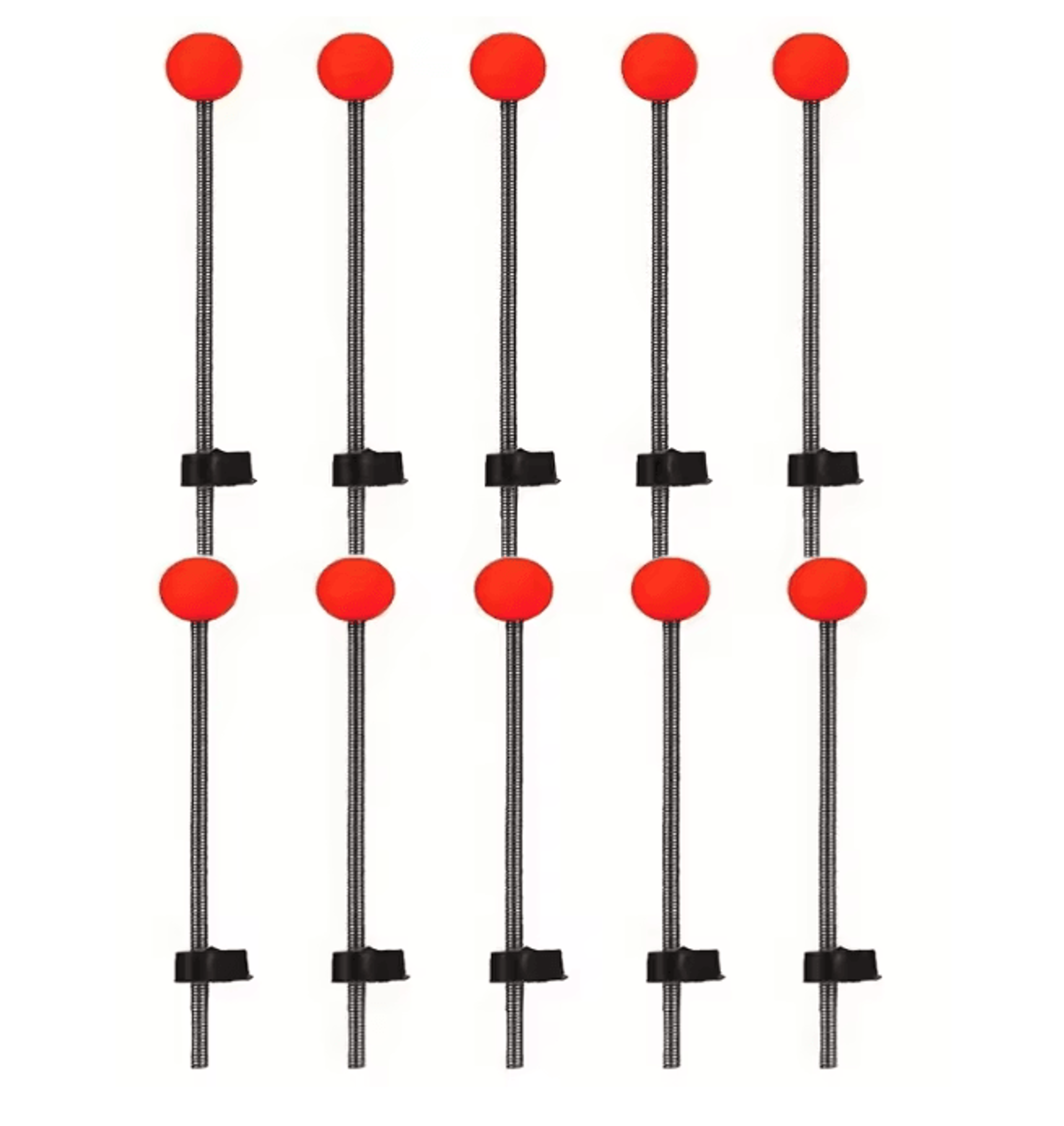 Winter Ice Fishing Rod Tip Indicator Spring Bite Detector Set 9
