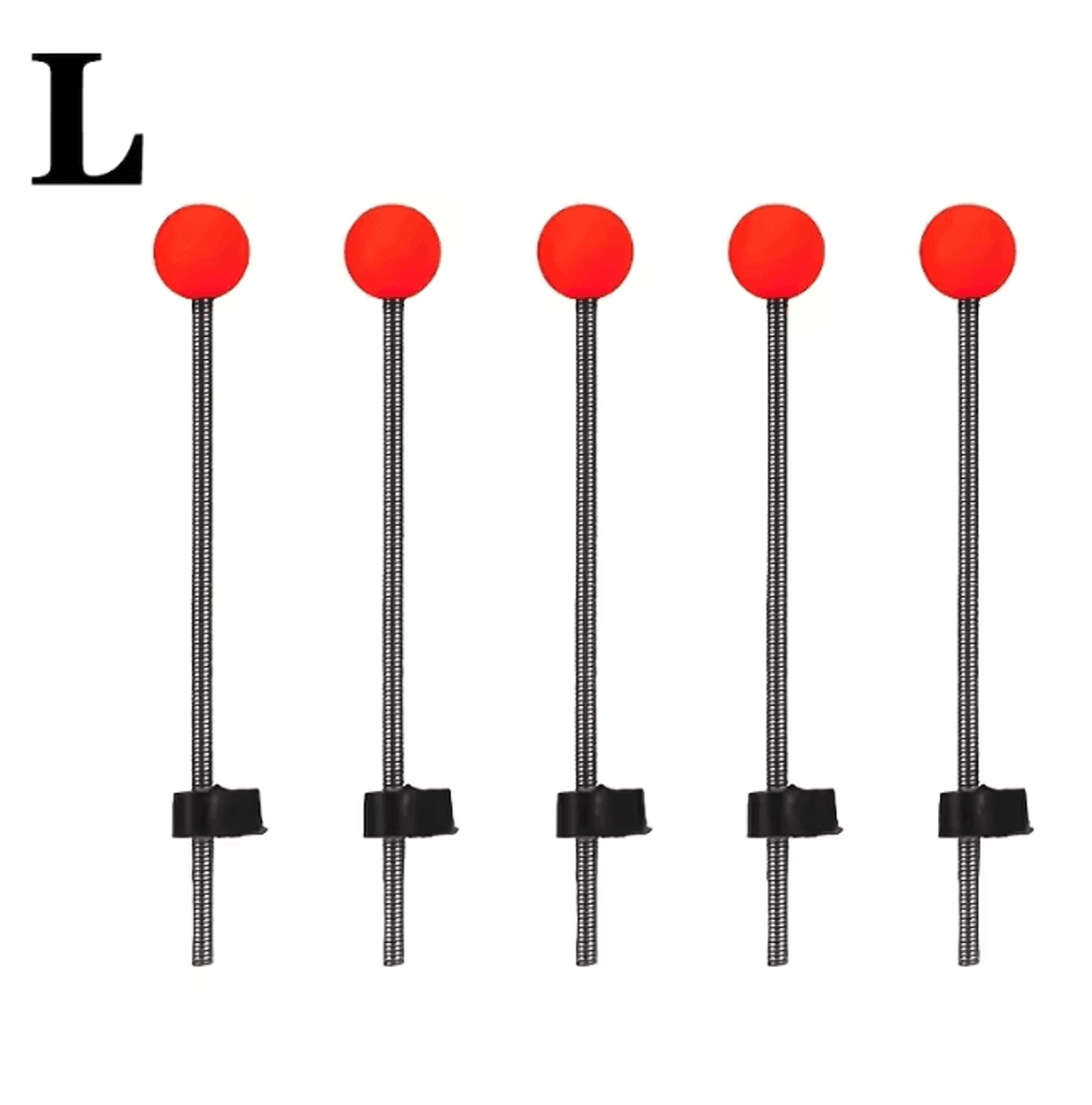 Winter Ice Fishing Rod Tip Indicator Spring Bite Detector Set 7