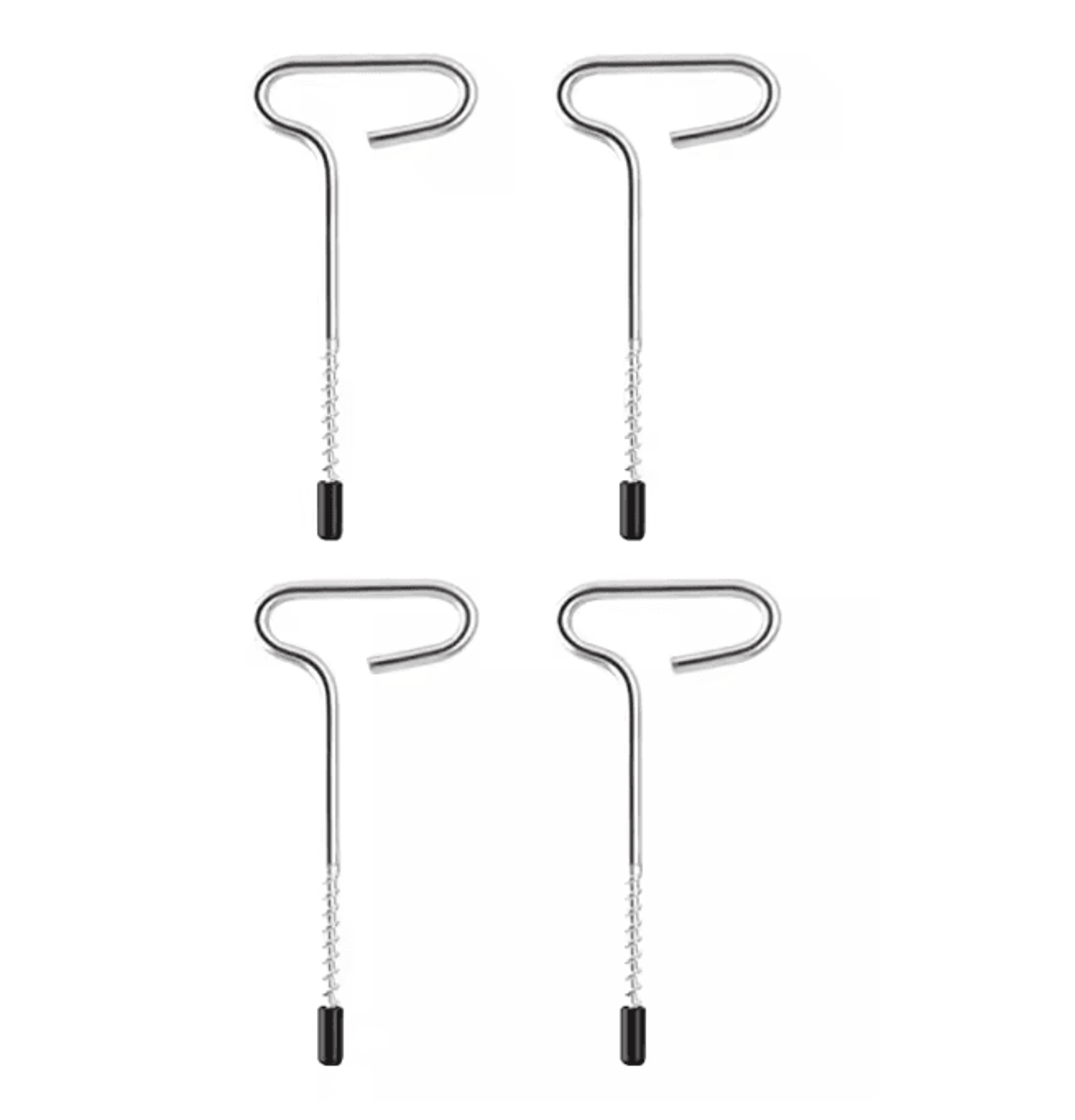 Stainless Steel Ice Fishing Tent Stakes Auger Nails With Drill Adapter 6