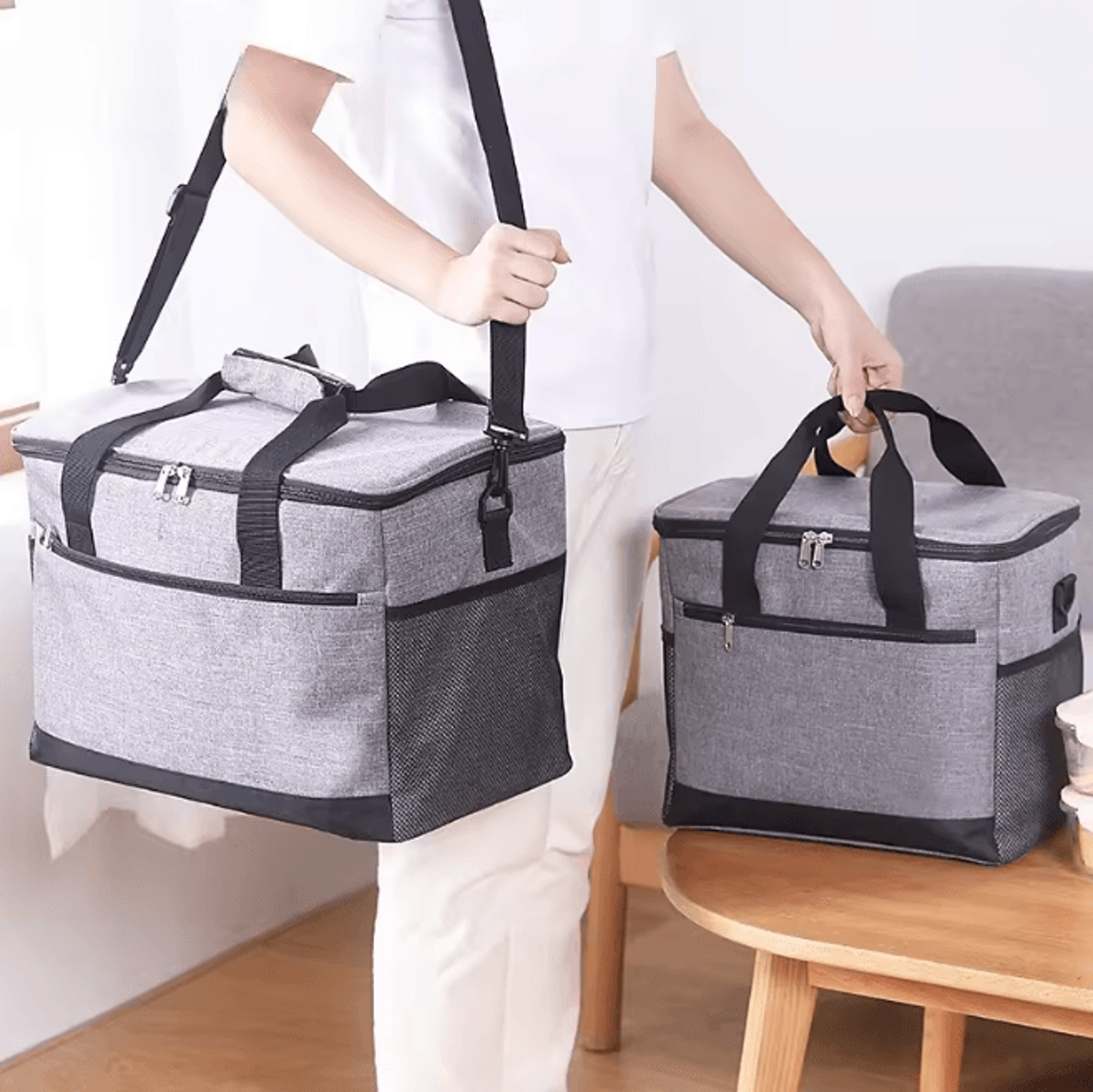 Large Capacity Leakproof Picnic Cooler Bag Insulated Lunch Tote 0
