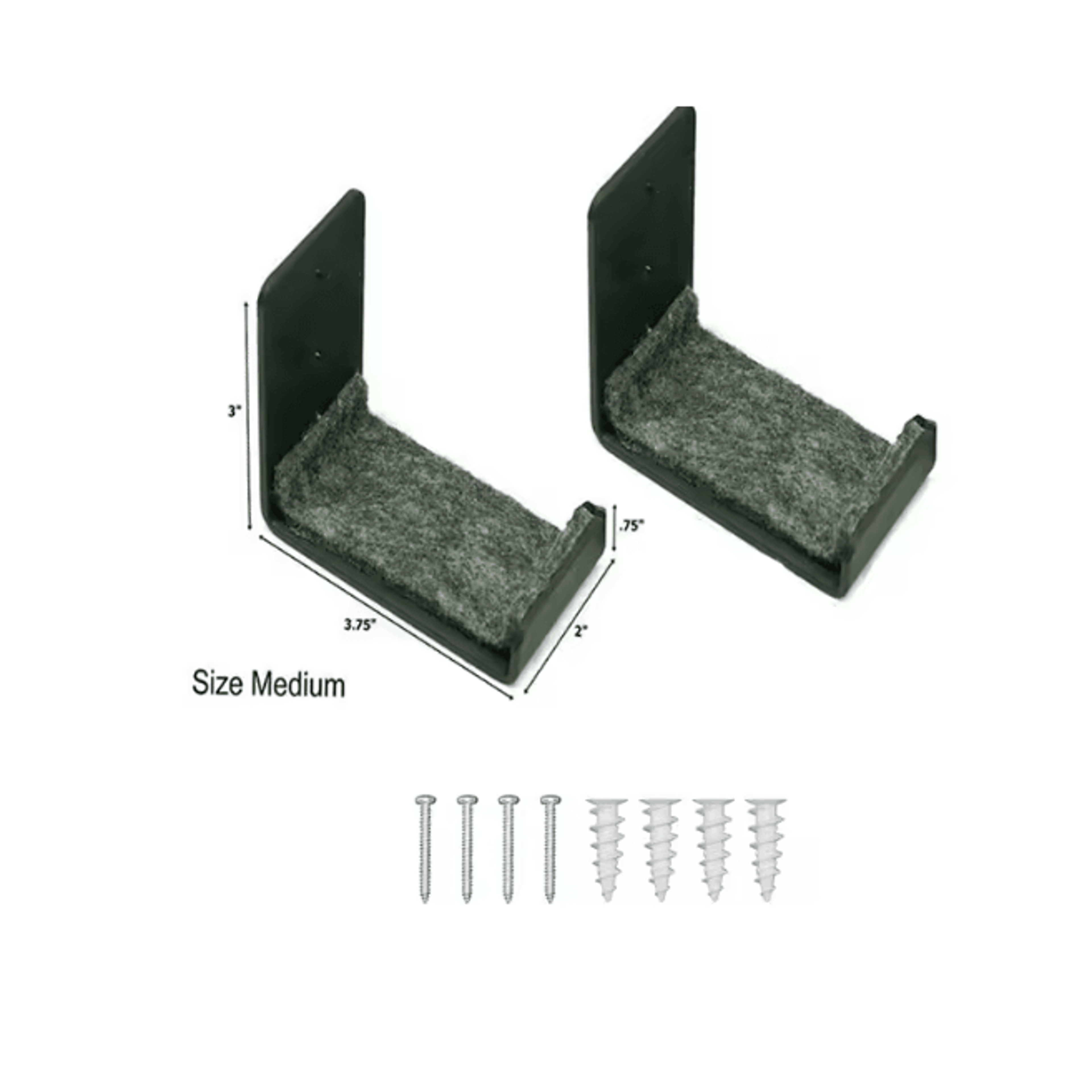 Matte Black Snowboard Wall Rack Ski Board Mount Holder Stand 4