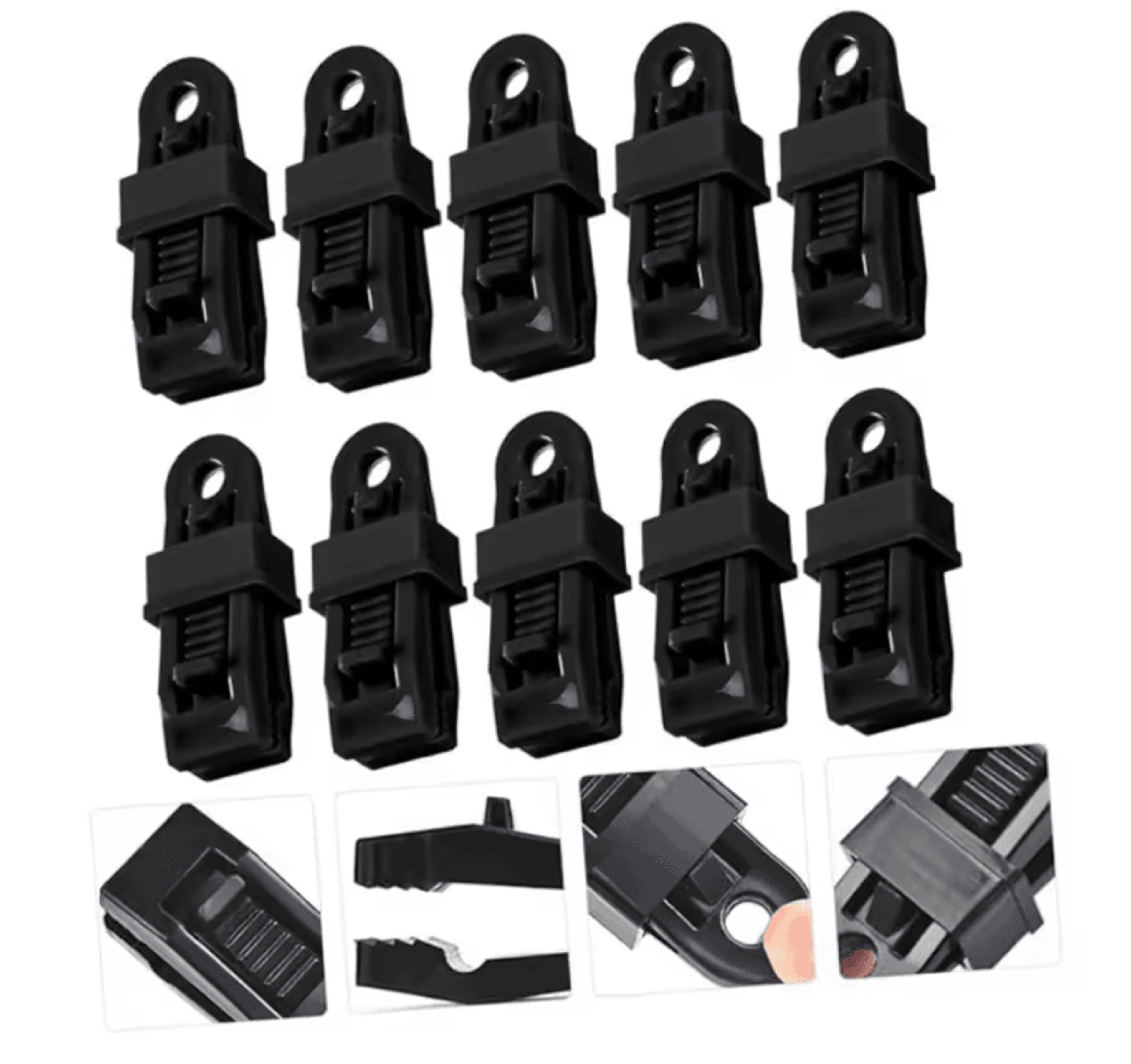 Heavy Duty Tarp Clamp Clips Tent Canopy Grip Anchors 1