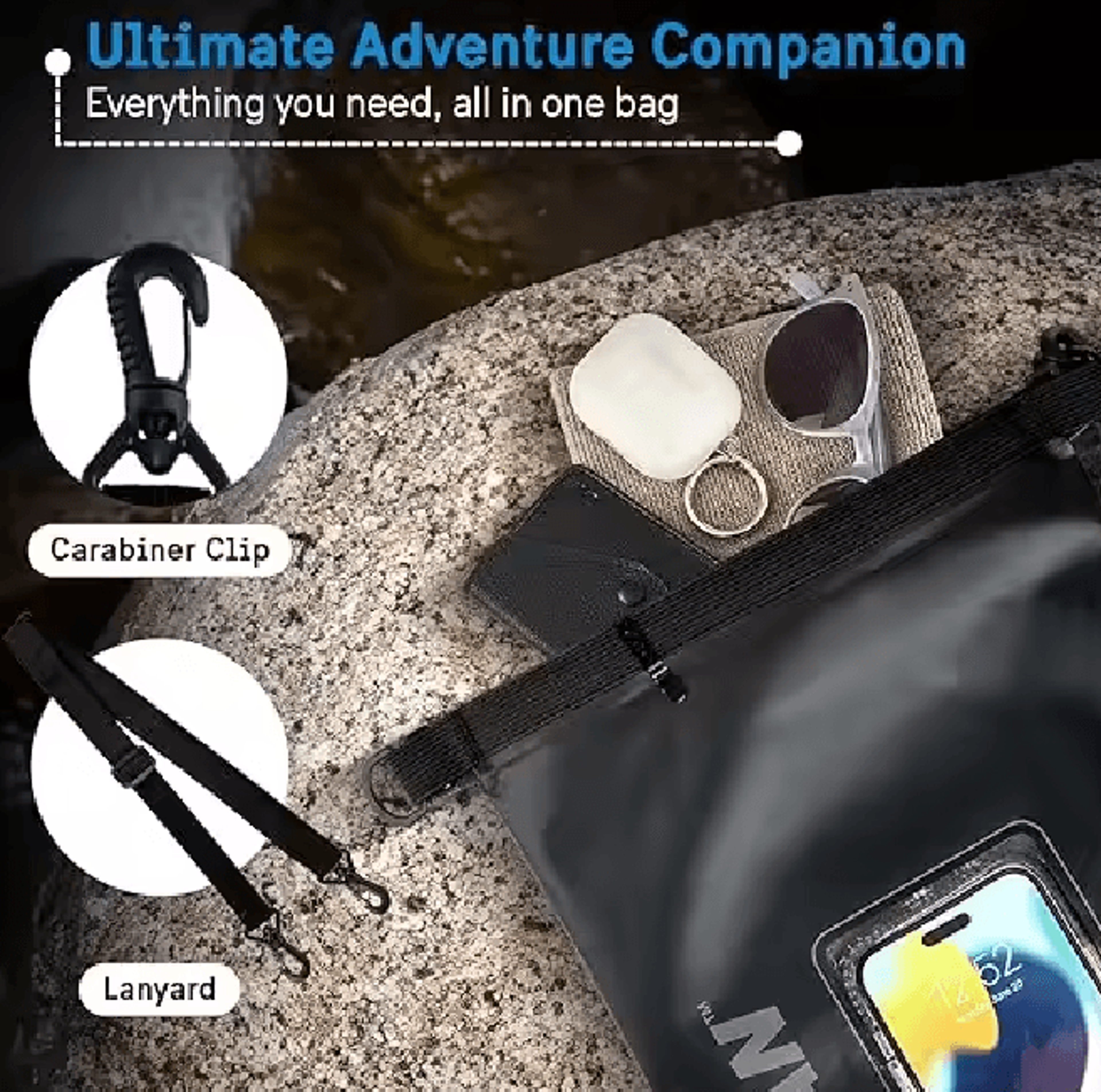 Waterproof Dry Bag 2L And 5L For Kayaking Surfing And Outdoor Adventures 2