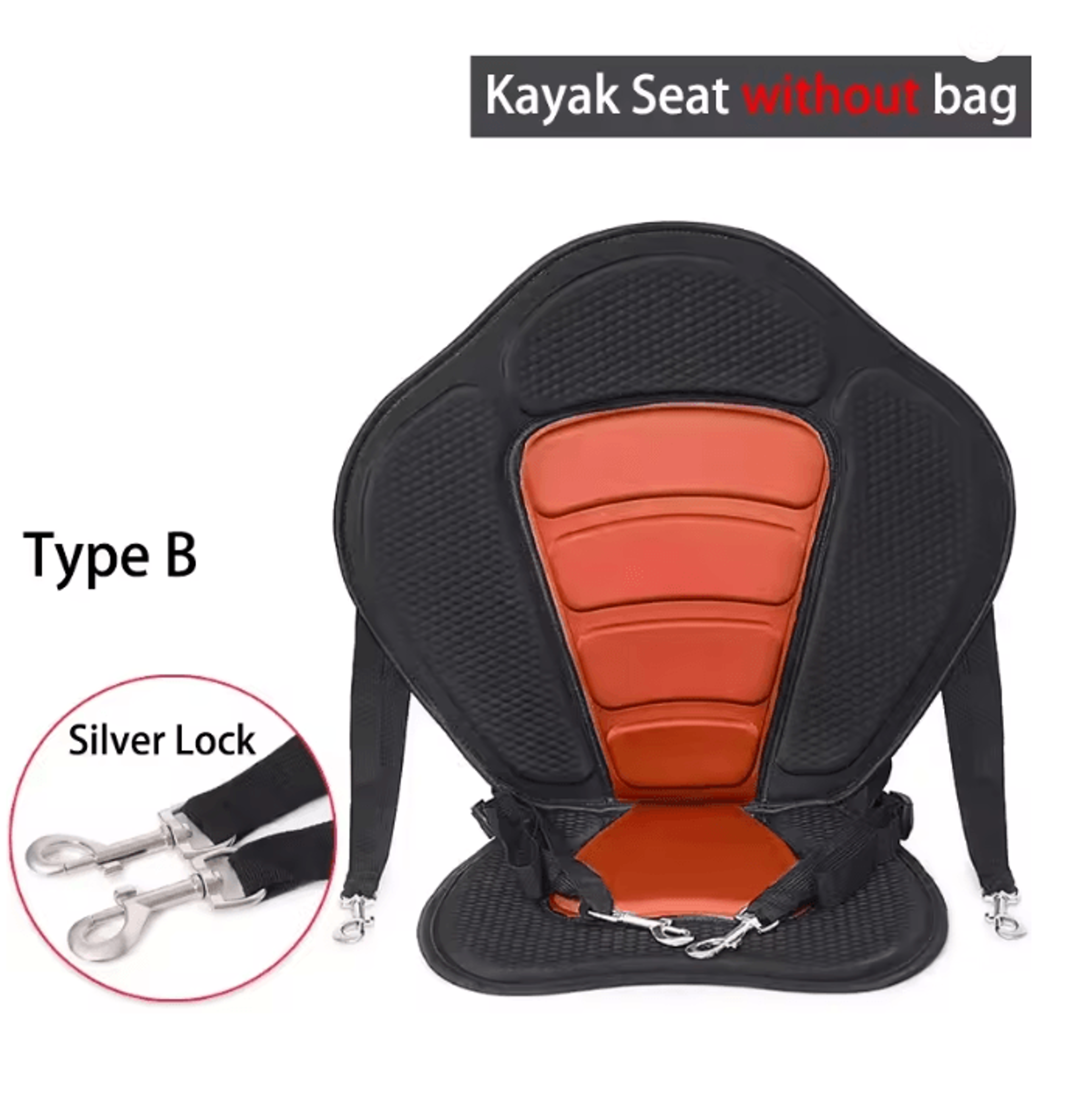 Adjustable Padded Kayak Seat With Backrest And Detachable Storage Bag 9