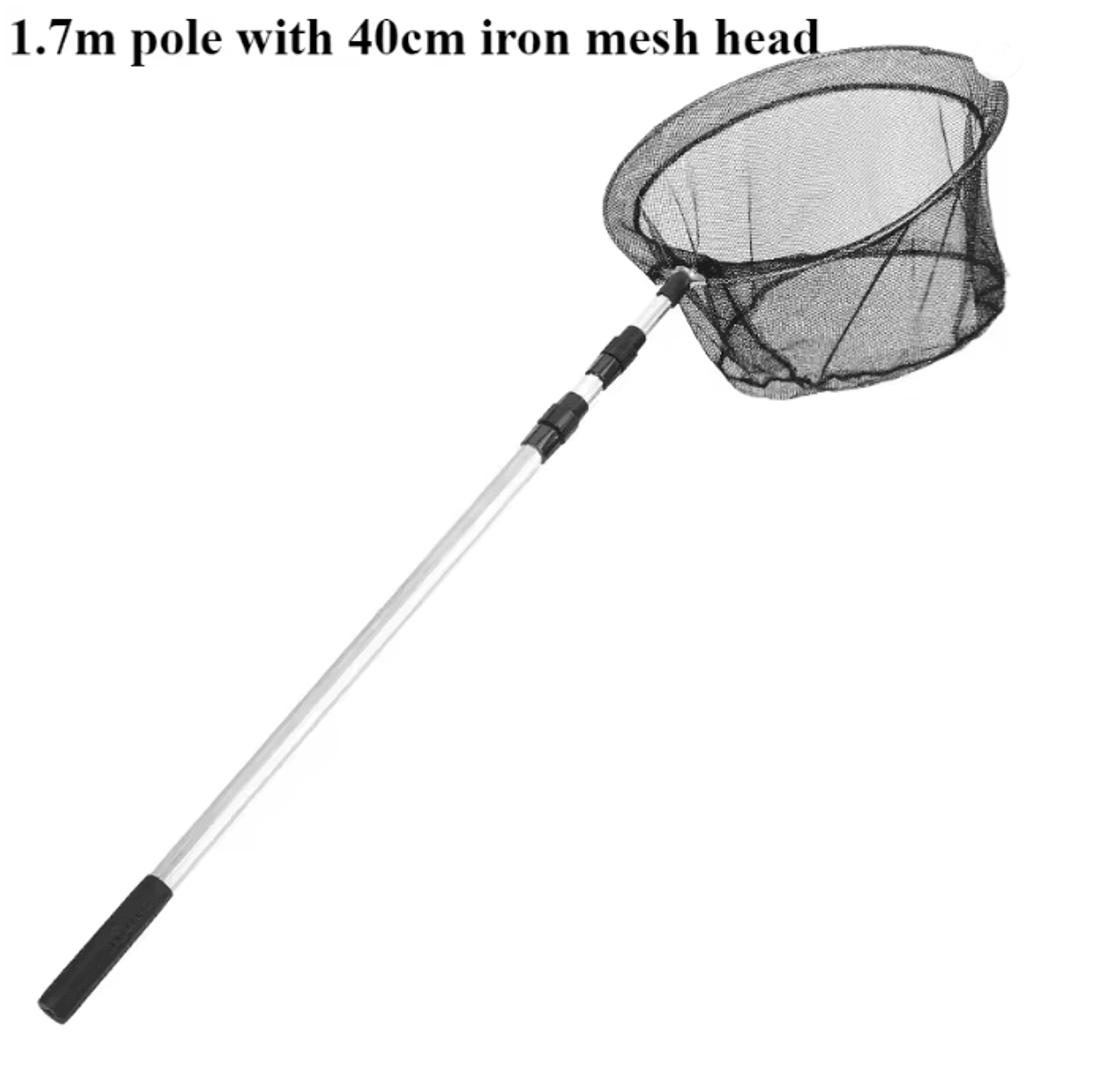 Telescopic Fishing Net Aluminum Alloy Folding Landing Net With Rubber Handle 12