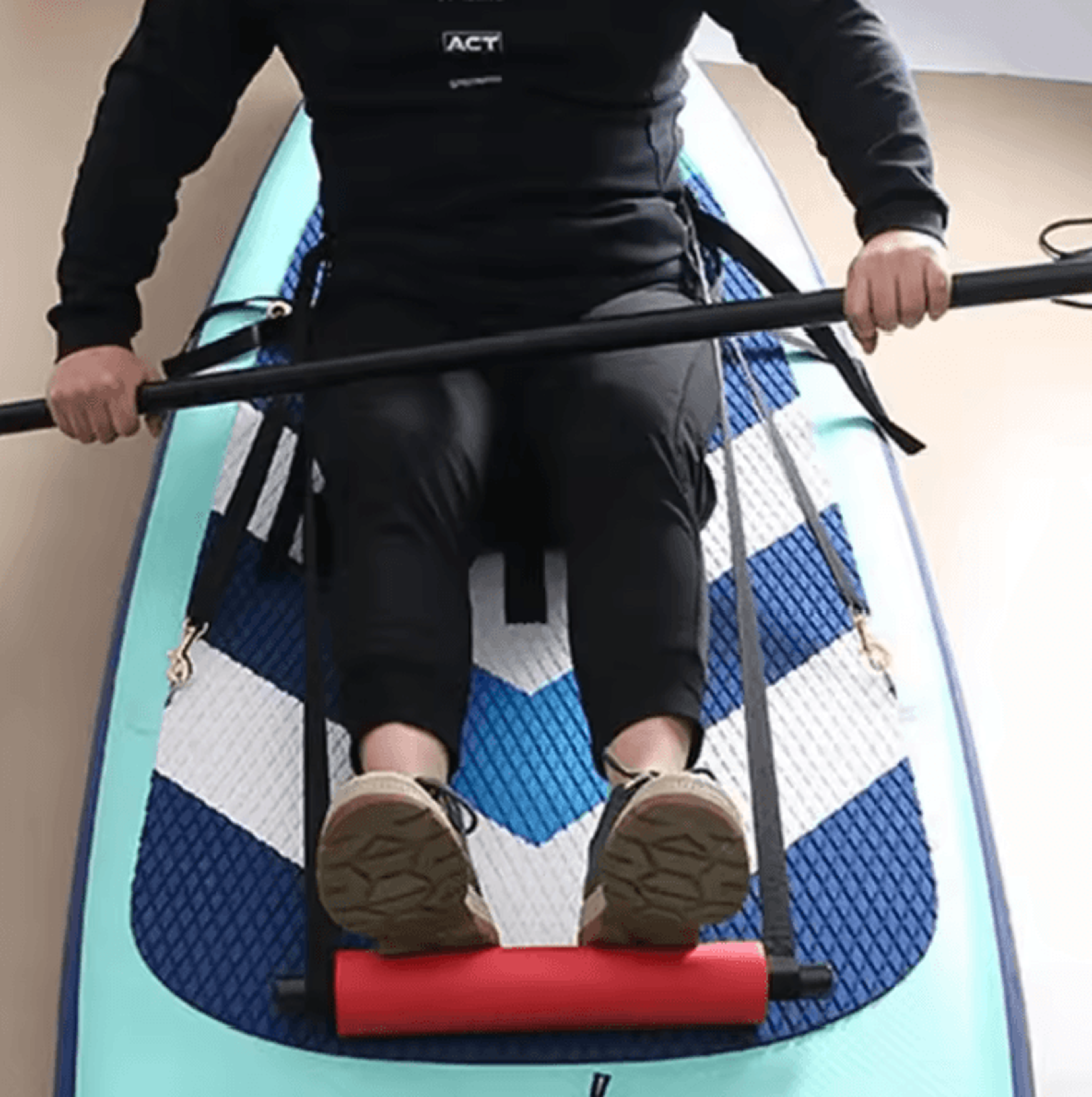 Adjustable Inflatable Kayak Pedals Foot Rest Cushion For Paddle Boards And Rowing Boats 0