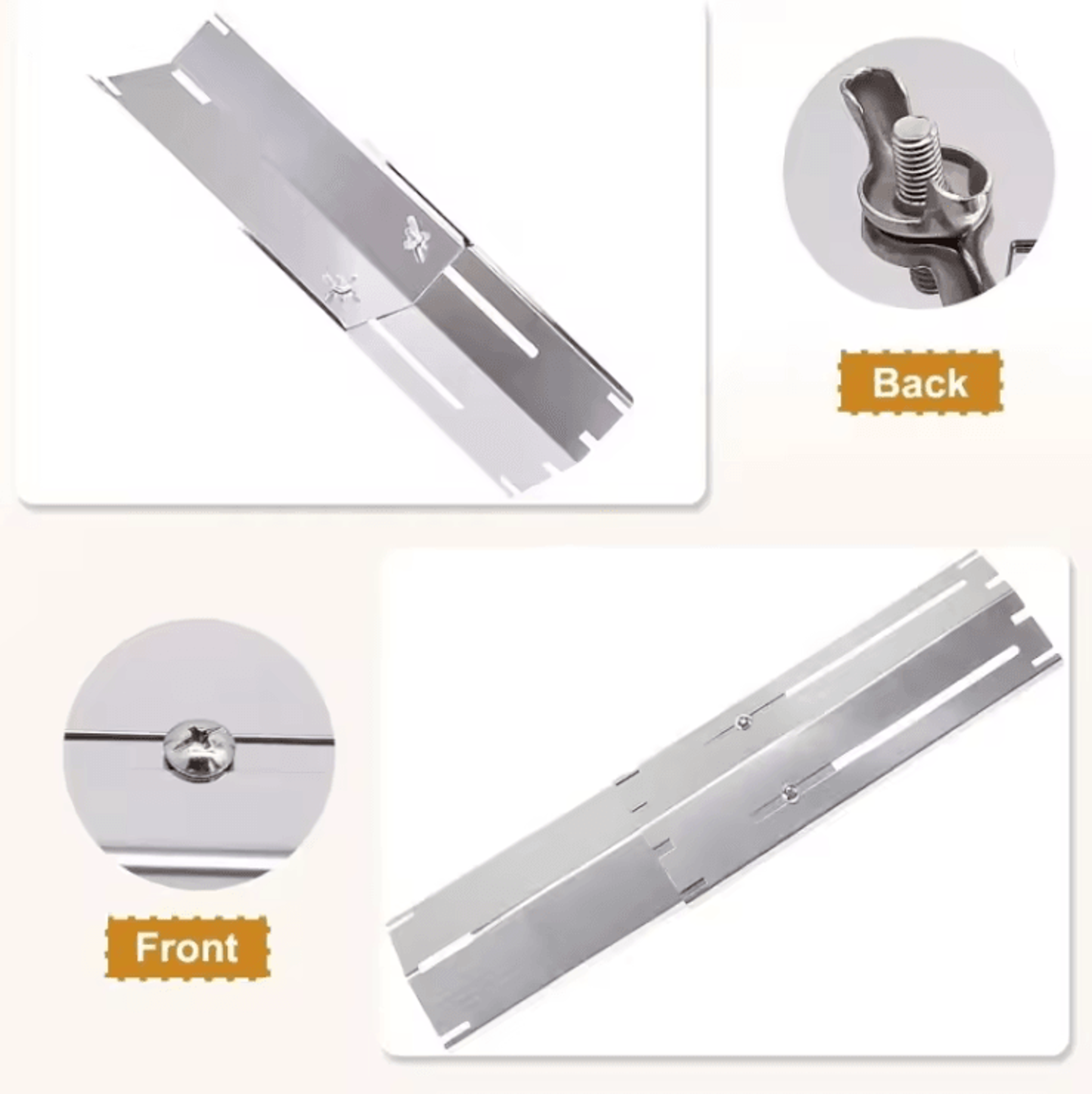 Adjustable Grill Heat Plate Shield Replacement Porcelain Steel Flavorizer Bars 3