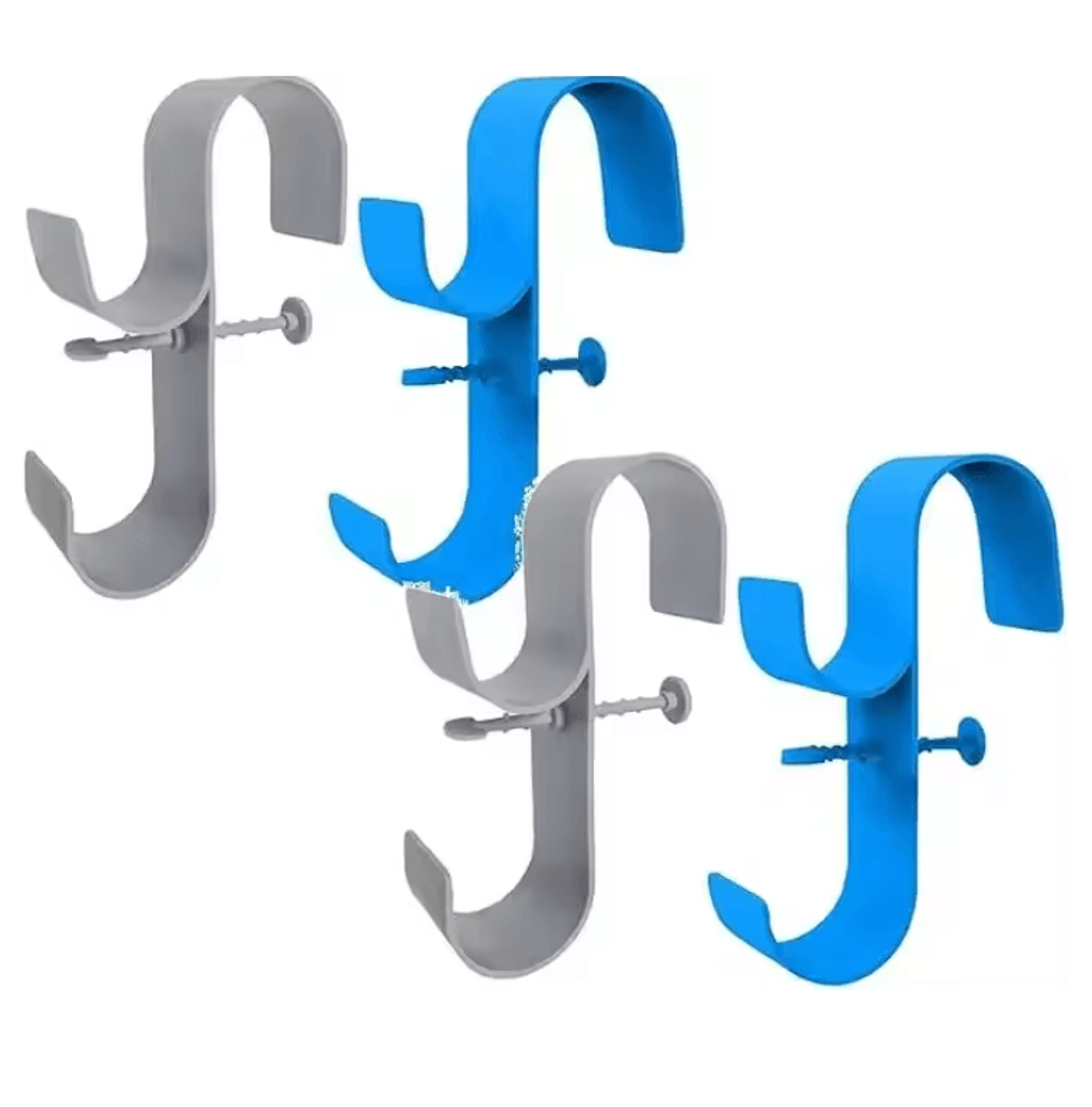 Poolside Leaf Skimmer Net Holder Pole Hanger Hooks For Swimming Pools 8